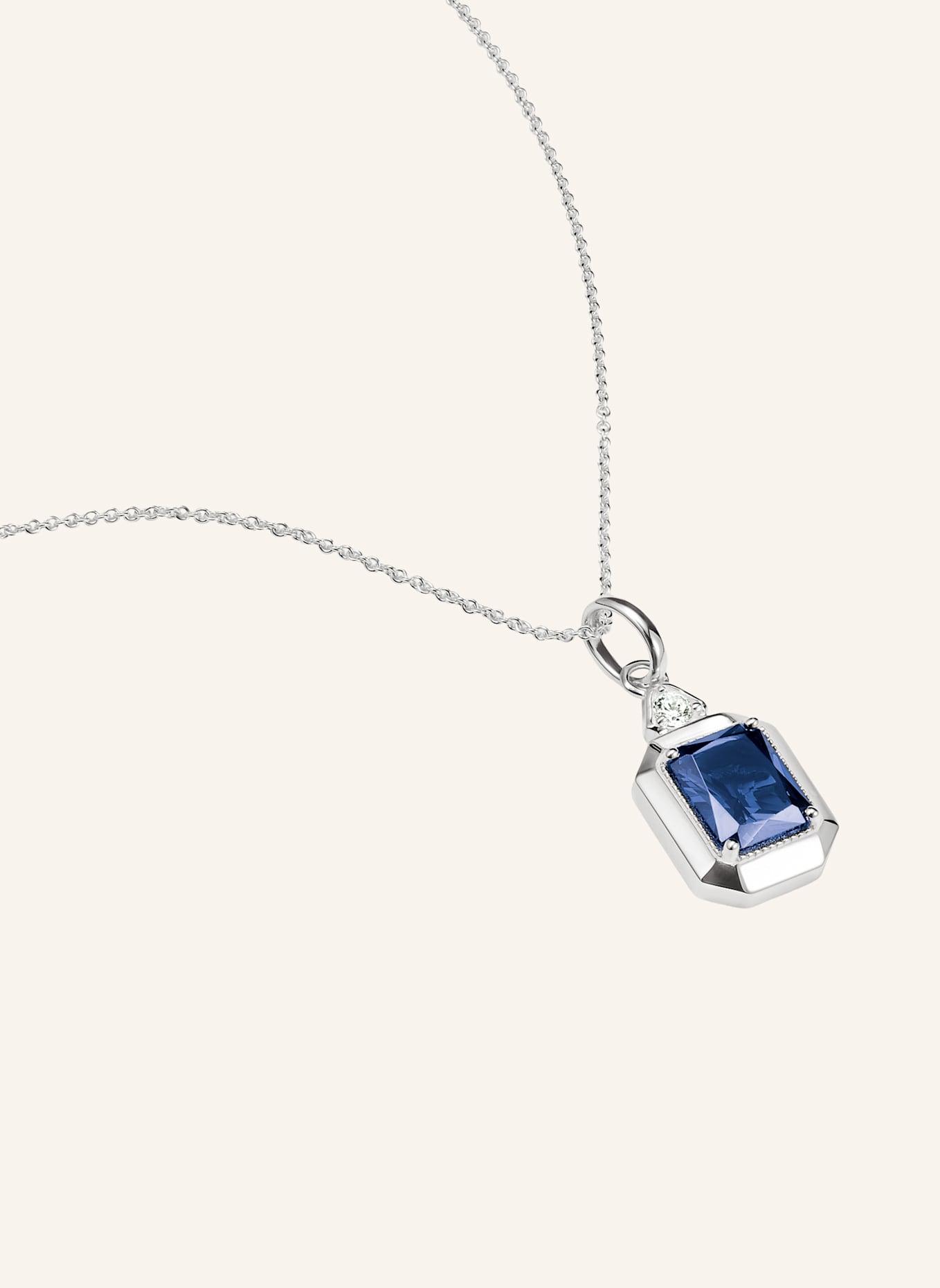 THOMAS SABO Kette: SILBER/ BLAU/ WEISS
