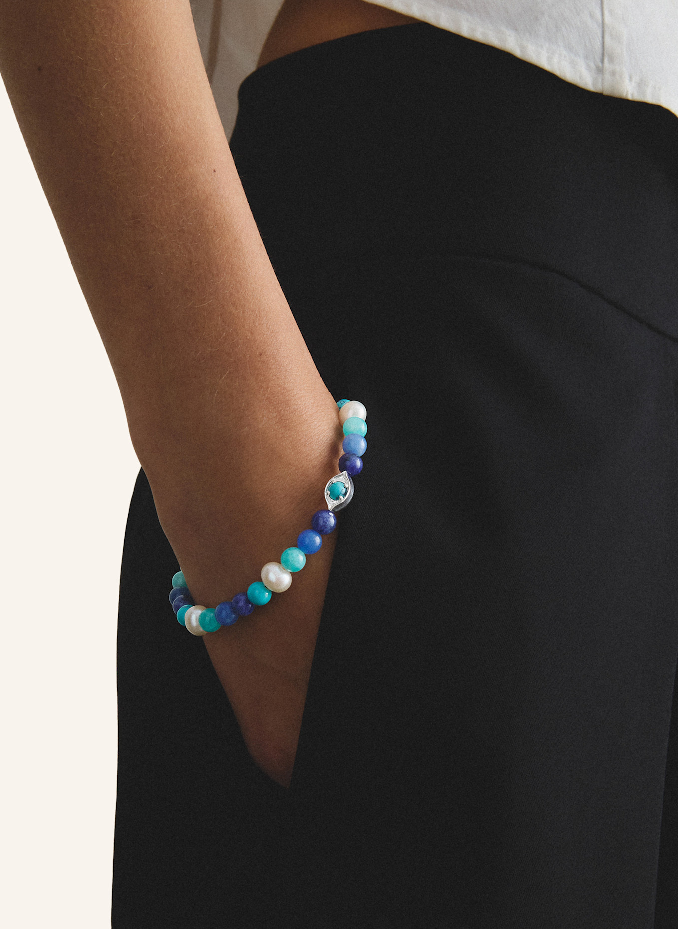 THOMAS SABO Armband: SILBER/ WEISS/ HELLBLAU/ DUNKELBLAU/ TÜRKIS