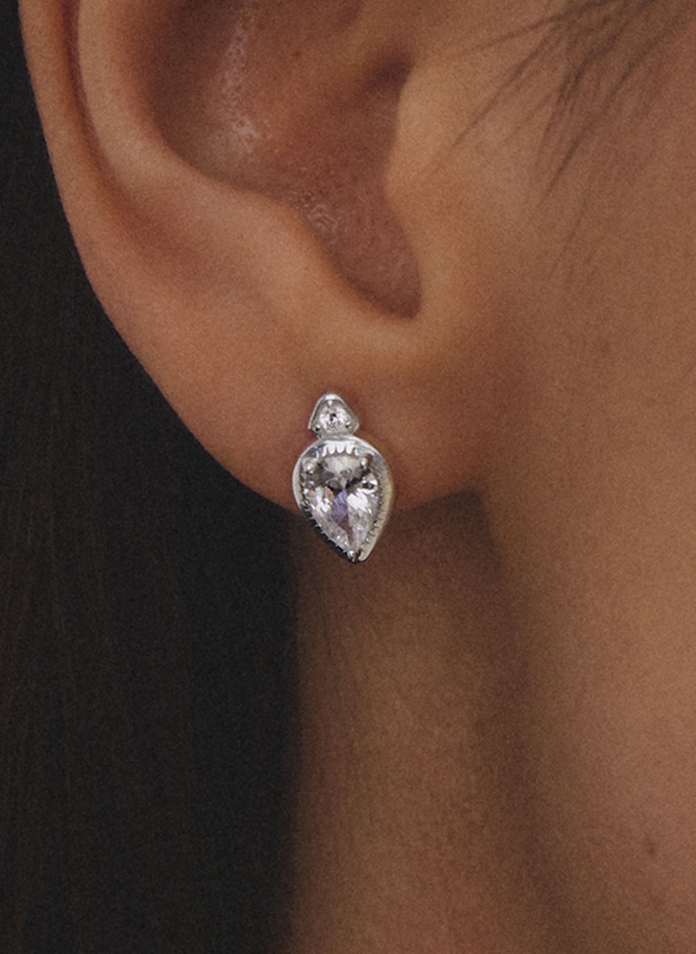THOMAS SABO Ohrstecker: SILBER / WEISS