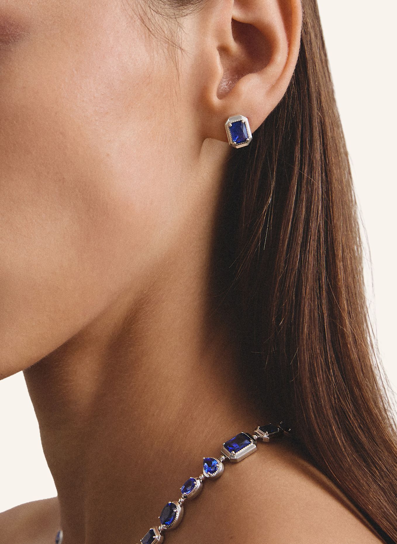 THOMAS SABO Ohrstecker: SILBER / BLAU