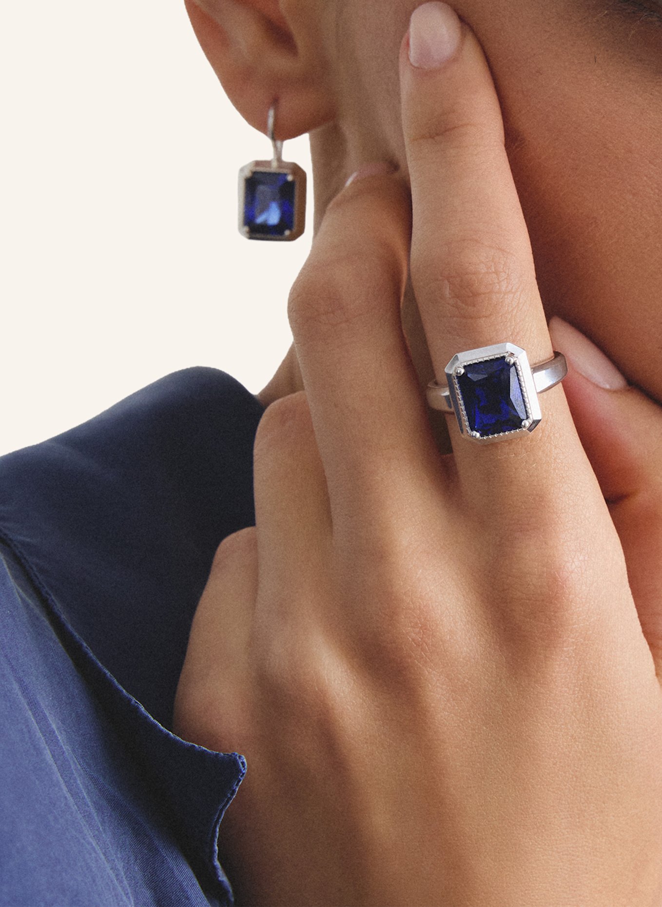 THOMAS SABO Ring: SILBER/ BLAU