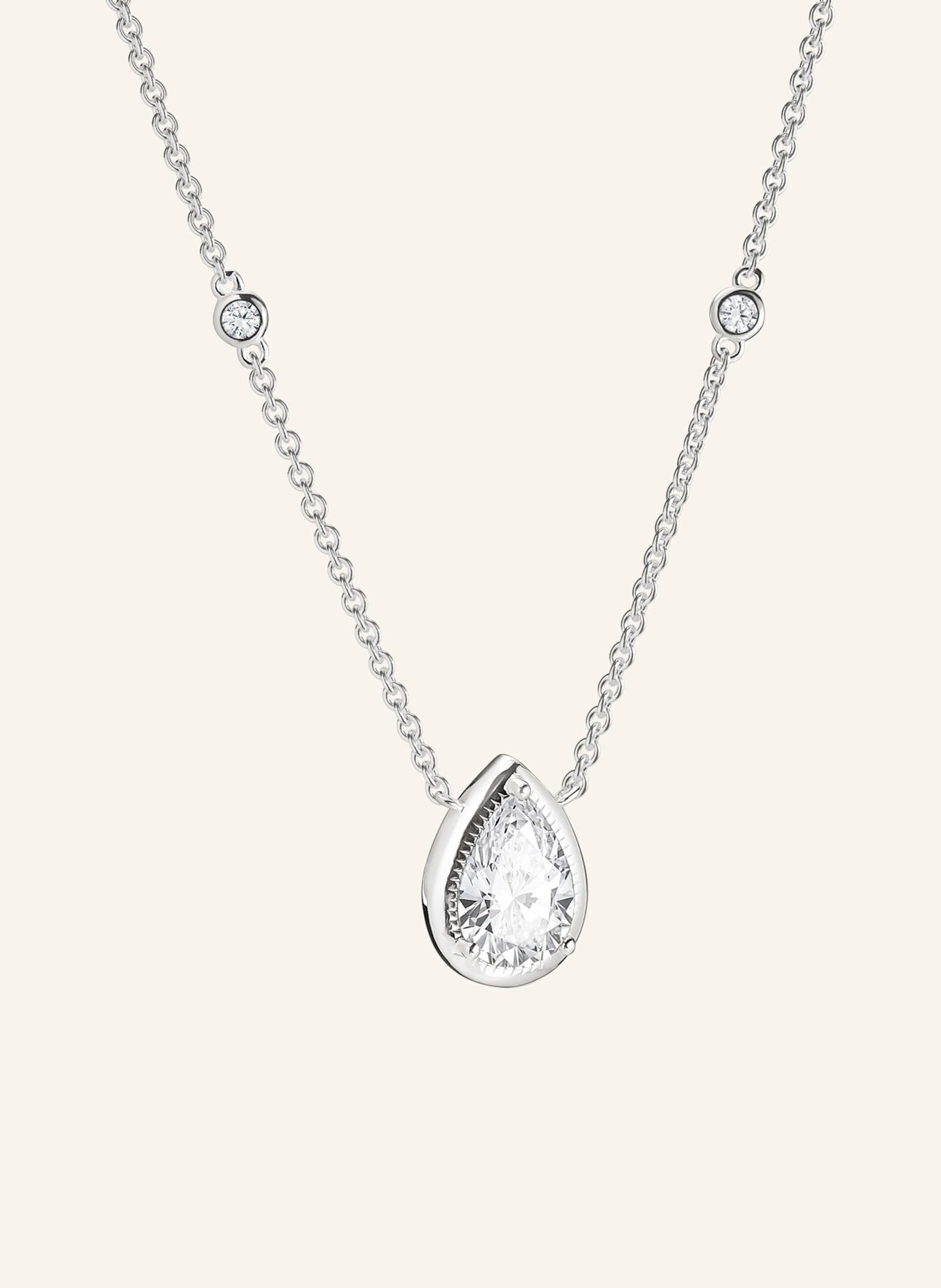 THOMAS SABO Kette: SILBER/ WEISS