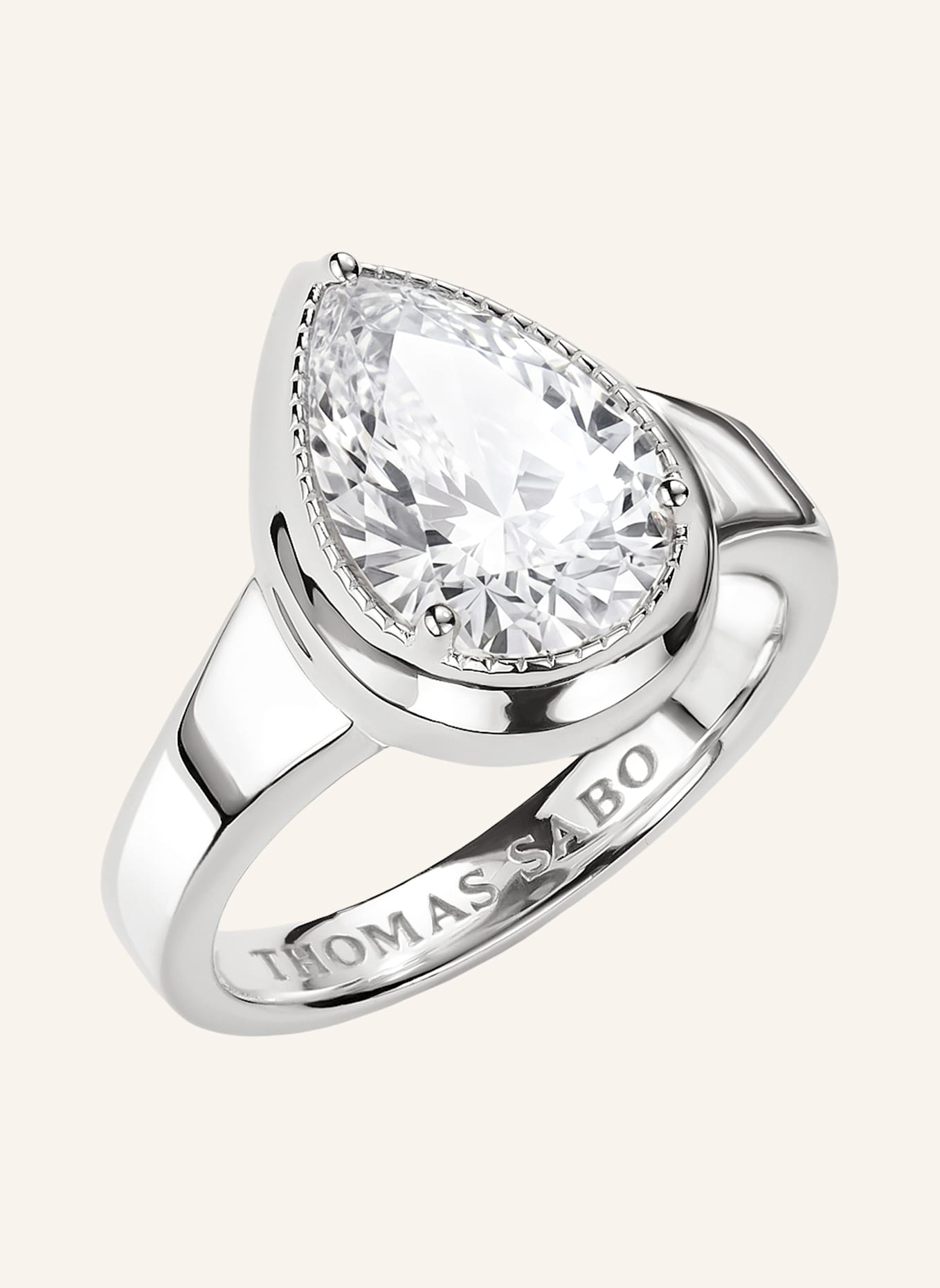 THOMAS SABO Ring: SILBER/ WEISS