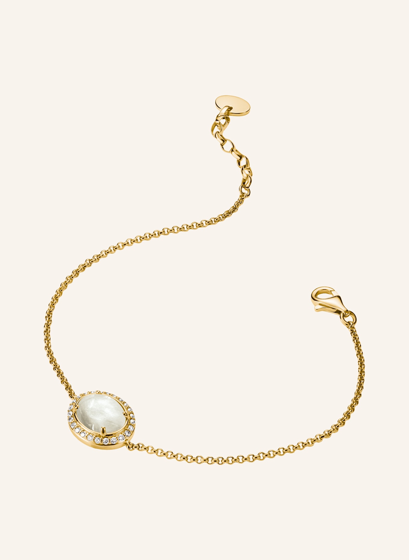 THOMAS SABO Armband: GOLD/ WEISS