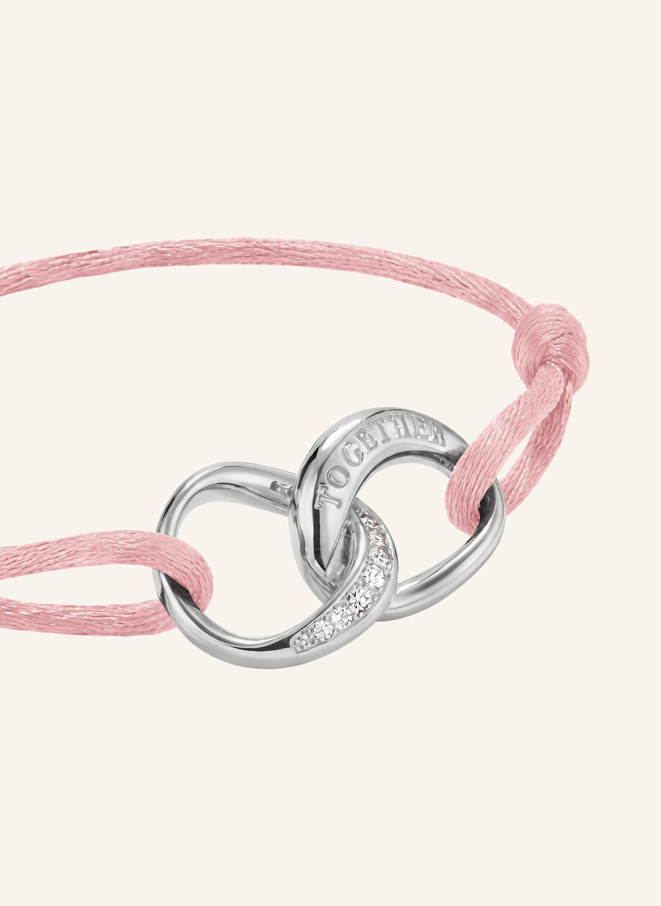 THOMAS SABO Armband: SILBER/ WEISS/ PINK