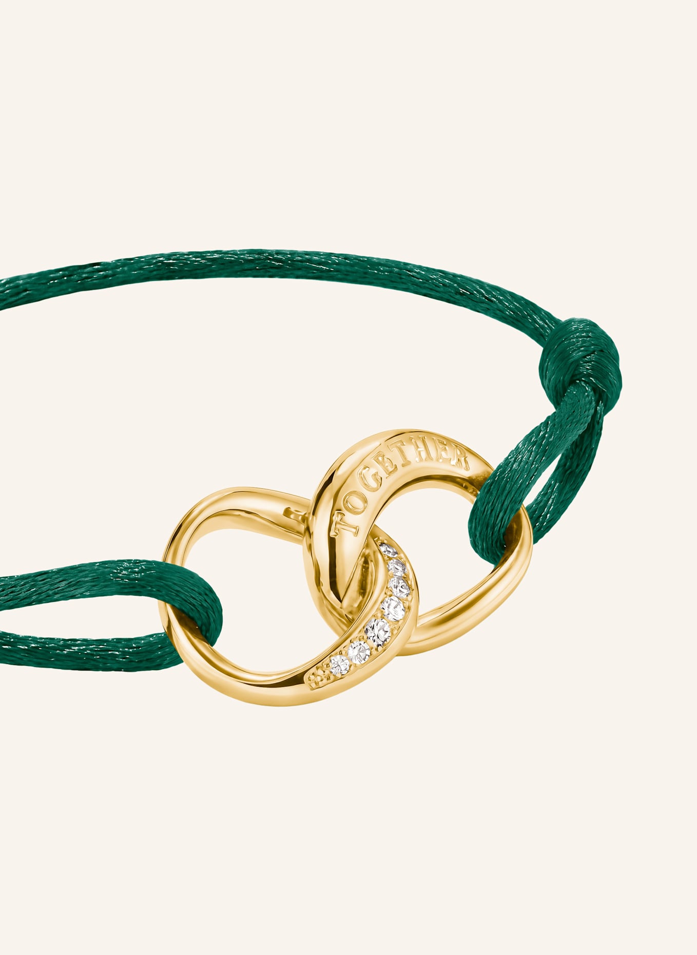 THOMAS SABO Armband: GOLD/ GRÜN
