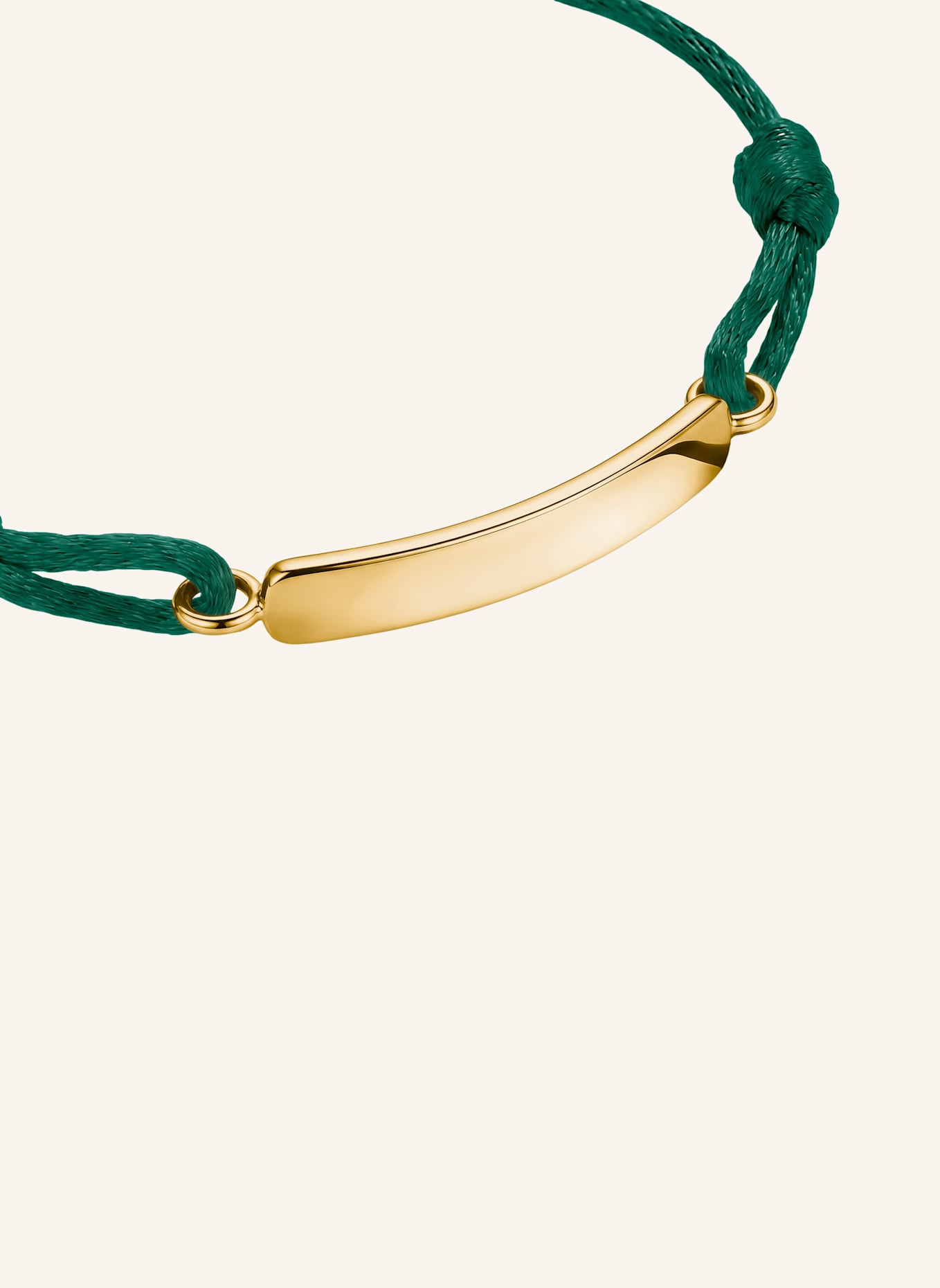 THOMAS SABO Armband: GOLD/ DUNKELGRÜN