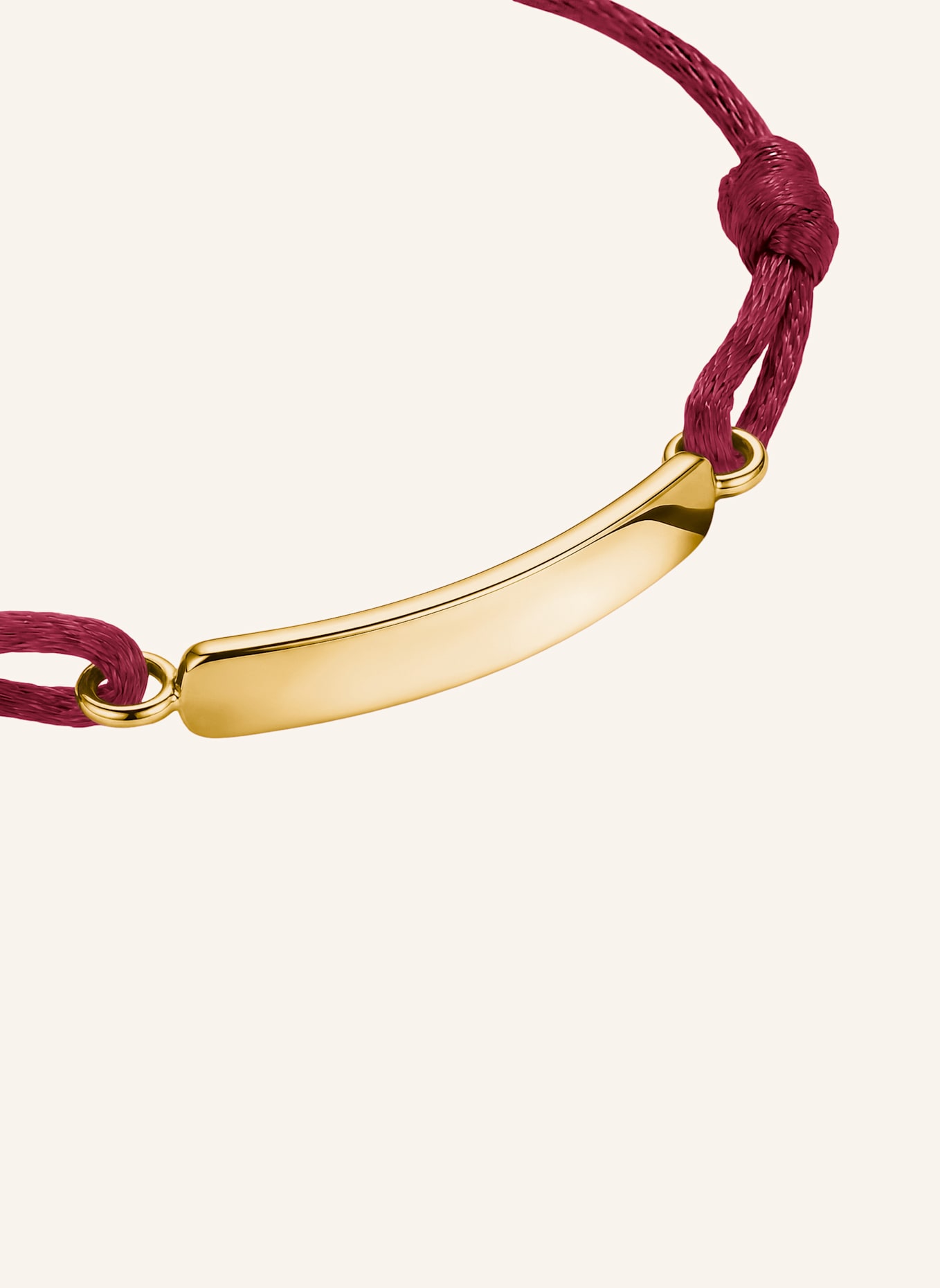 THOMAS SABO Armband: GOLD/ DUNKELROT