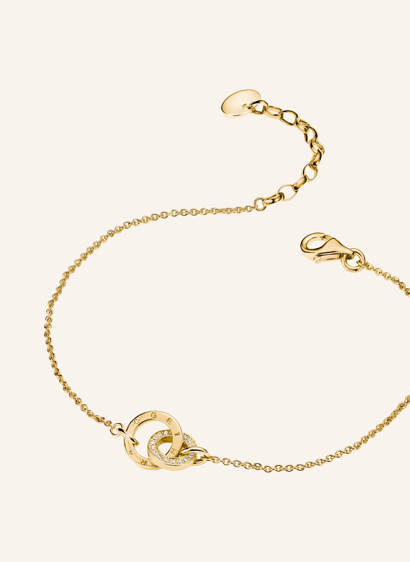 THOMAS SABO Armband: GOLD/ WEISS