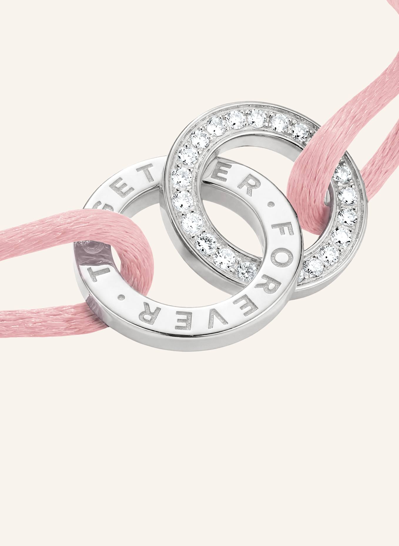 THOMAS SABO Armband: SILBER/ WEISS/ PINK