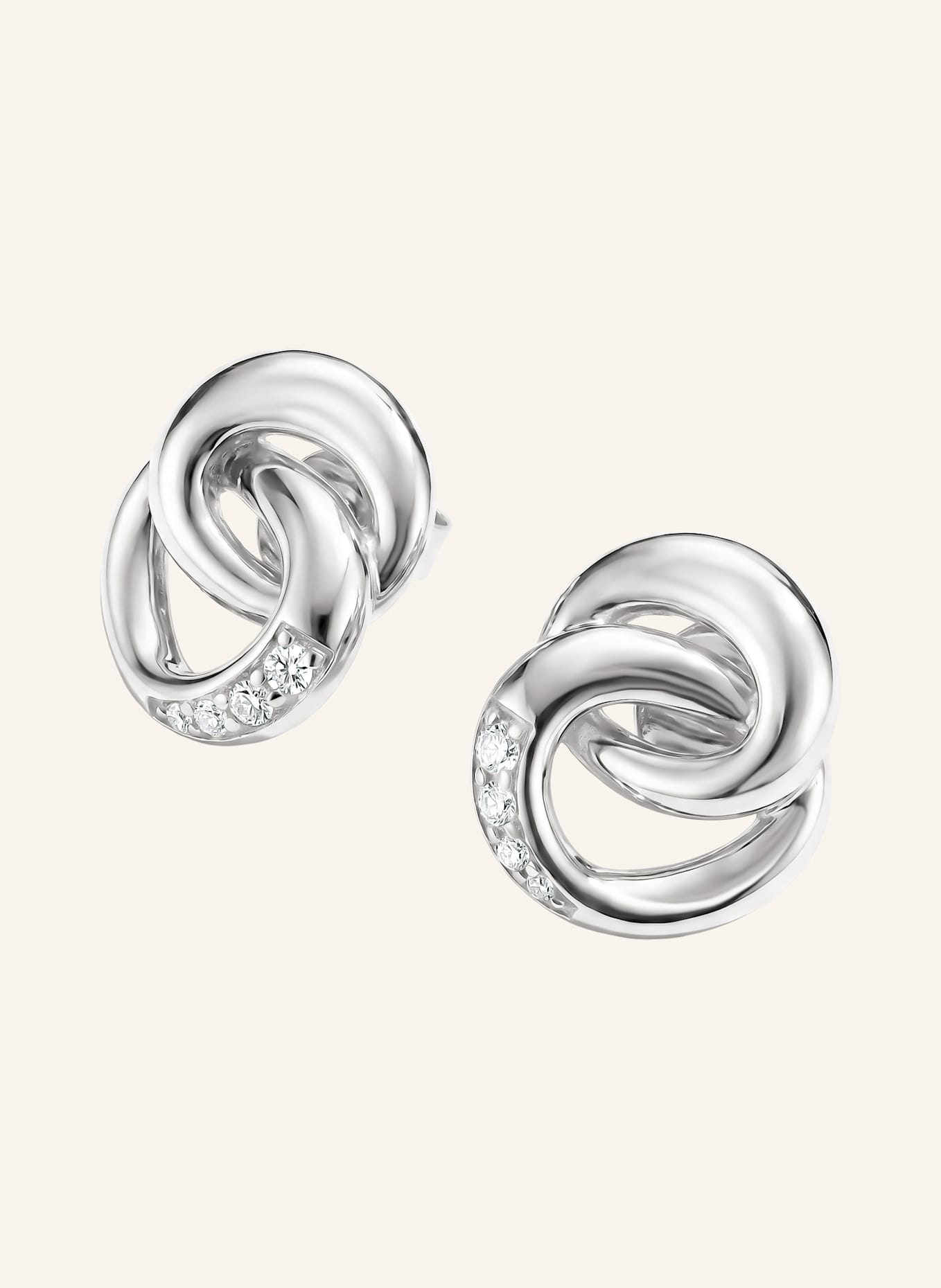 THOMAS SABO Ohrstecker: SILBER/ WEISS