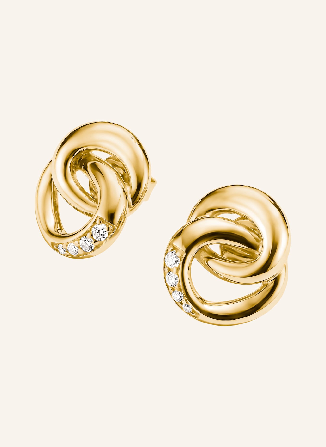 THOMAS SABO Ohrstecker: GOLD/ WEISS