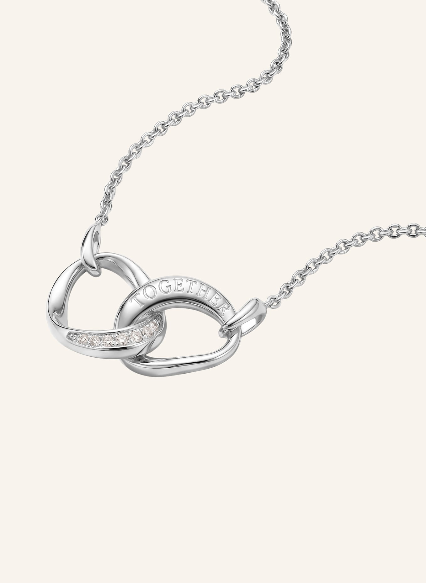 THOMAS SABO Kette: SILBER/ WEISS
