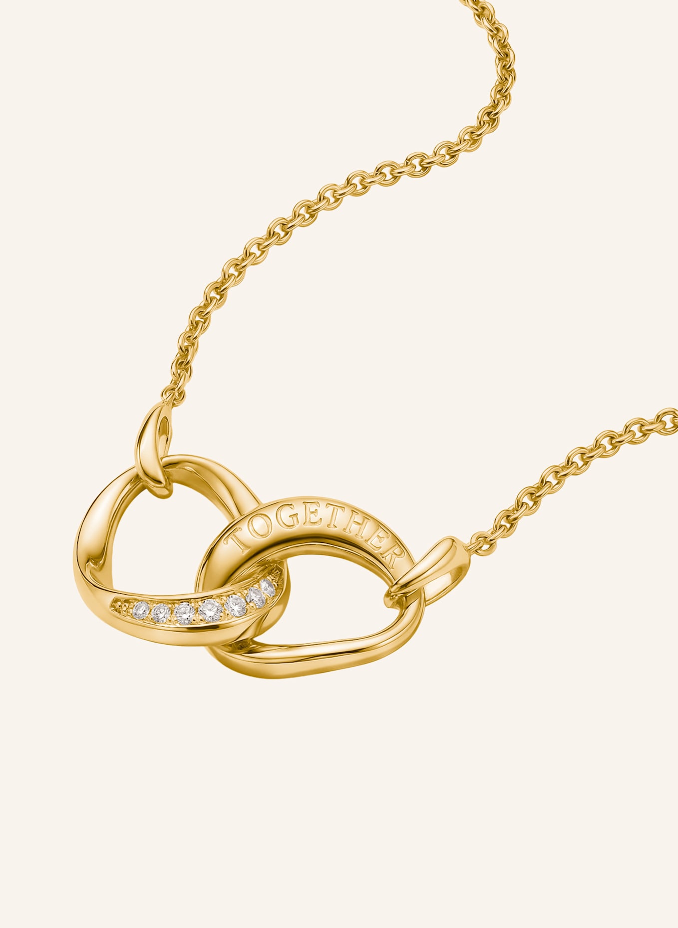 THOMAS SABO Kette: GOLD/ WEISS