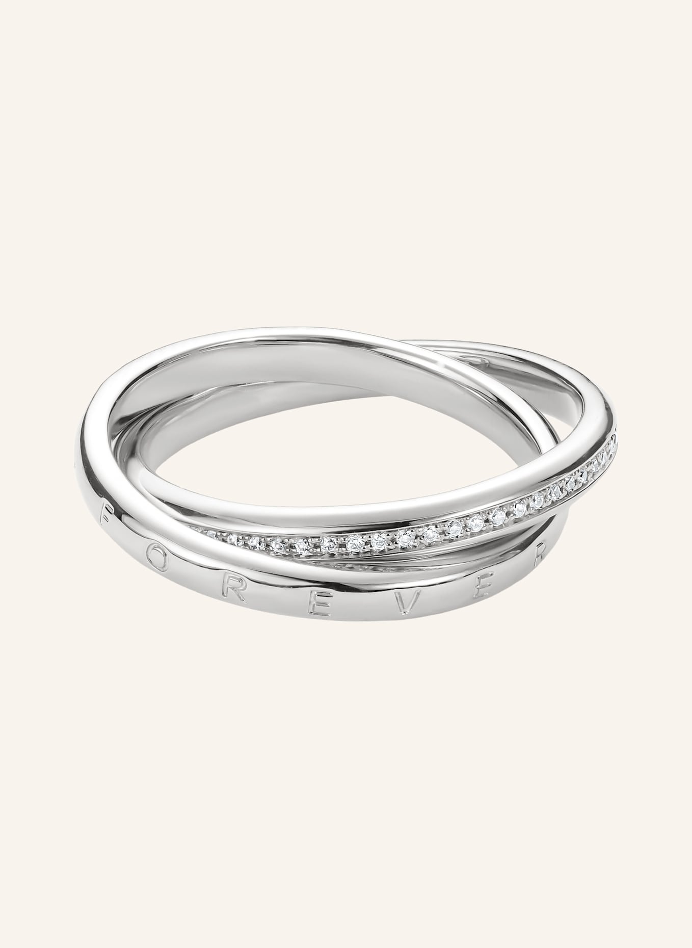 THOMAS SABO Ring: SILBER/ WEISS