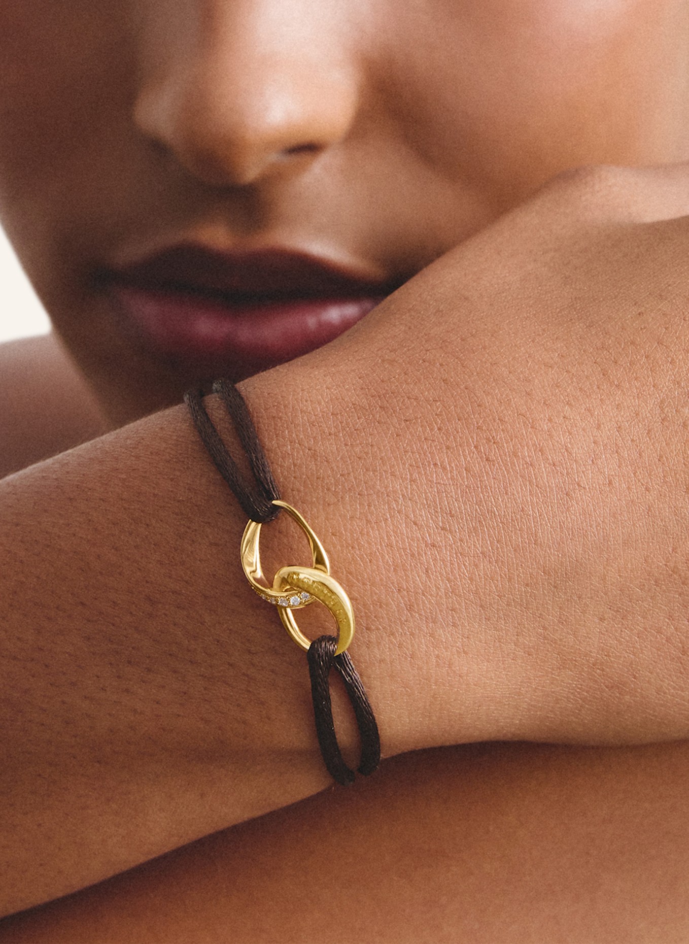 THOMAS SABO Armband: GOLD/ WEISS/ BRAUN