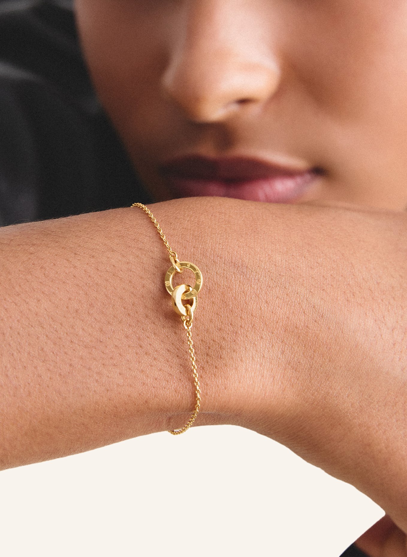 THOMAS SABO Armband: GOLD/ WEISS