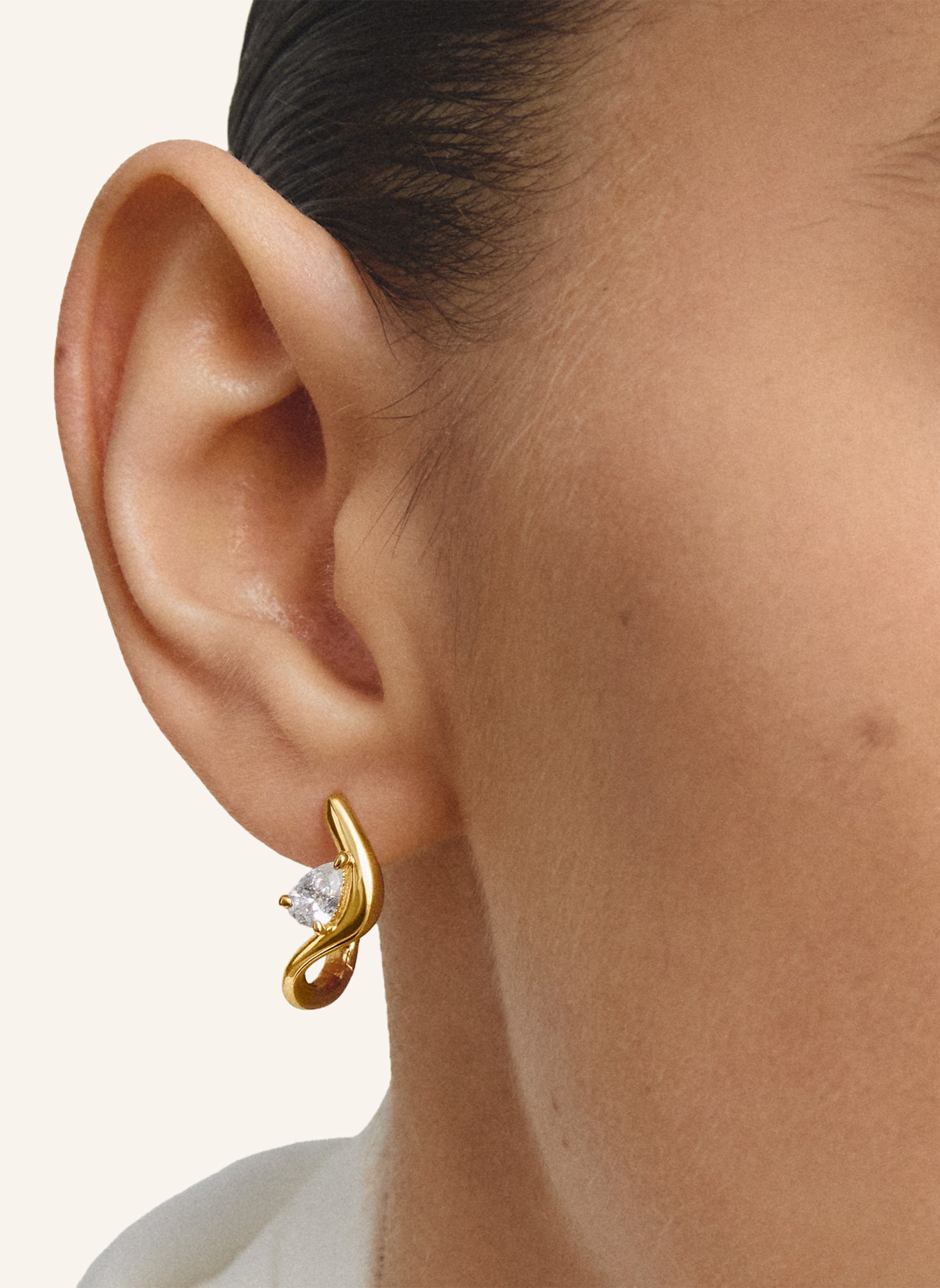 THOMAS SABO Creolen: GOLD/ WEISS