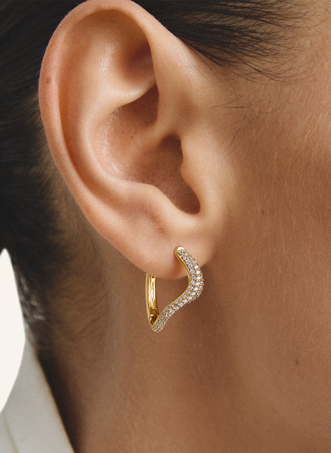 THOMAS SABO Creolen: GOLD/ WEISS