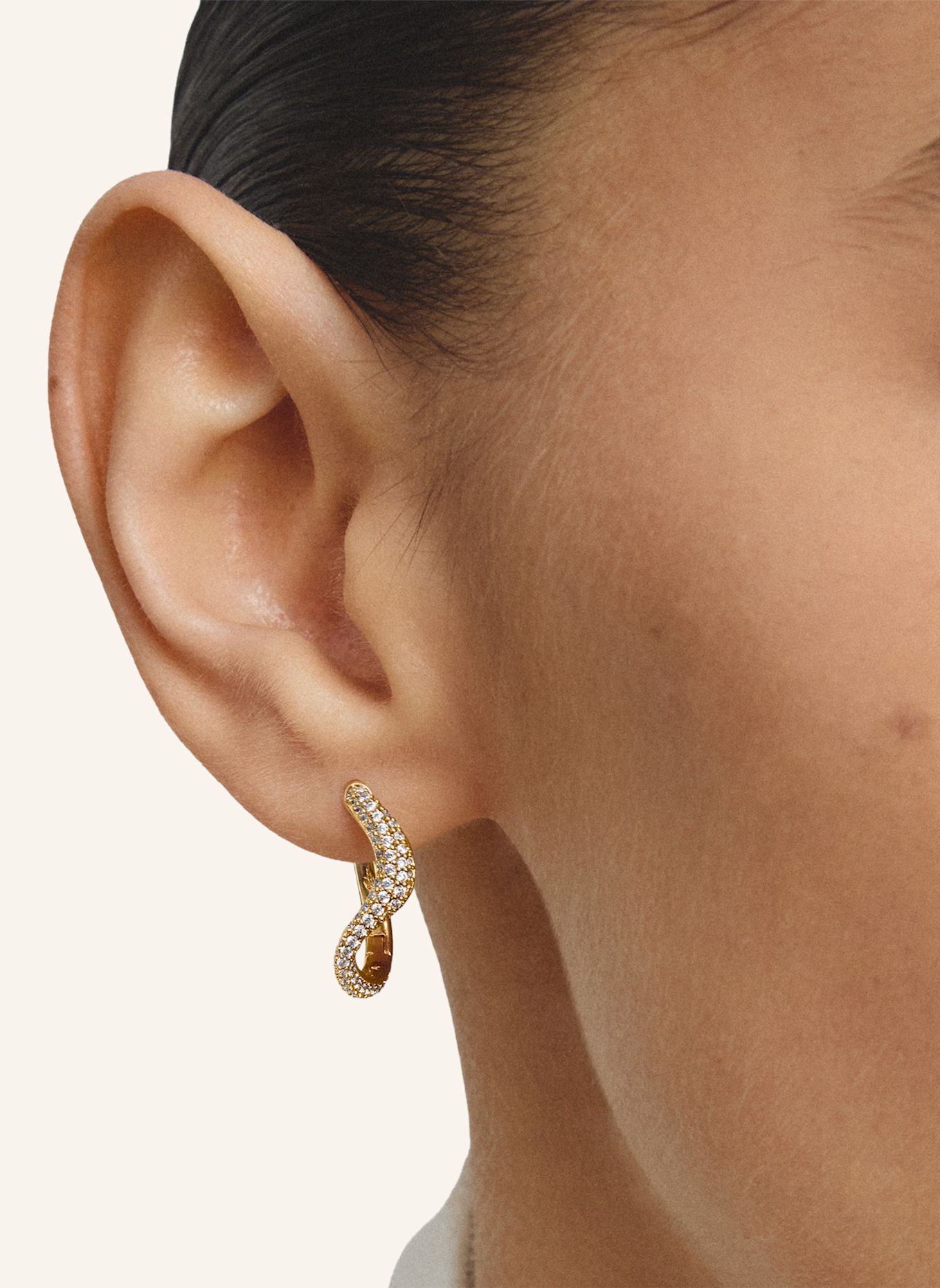THOMAS SABO Creolen: GOLD / WEISS