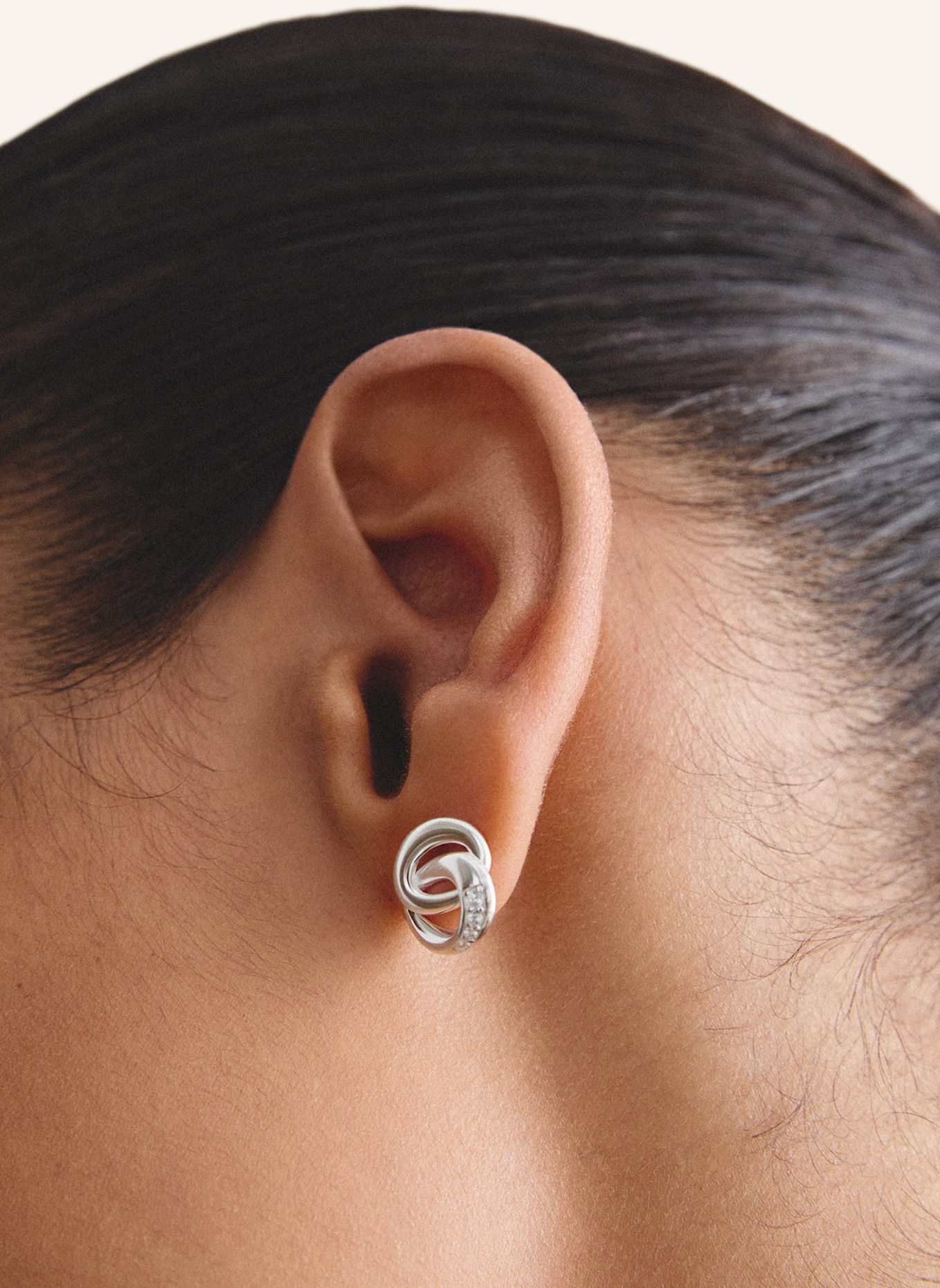 THOMAS SABO Ohrstecker: SILBER/ WEISS