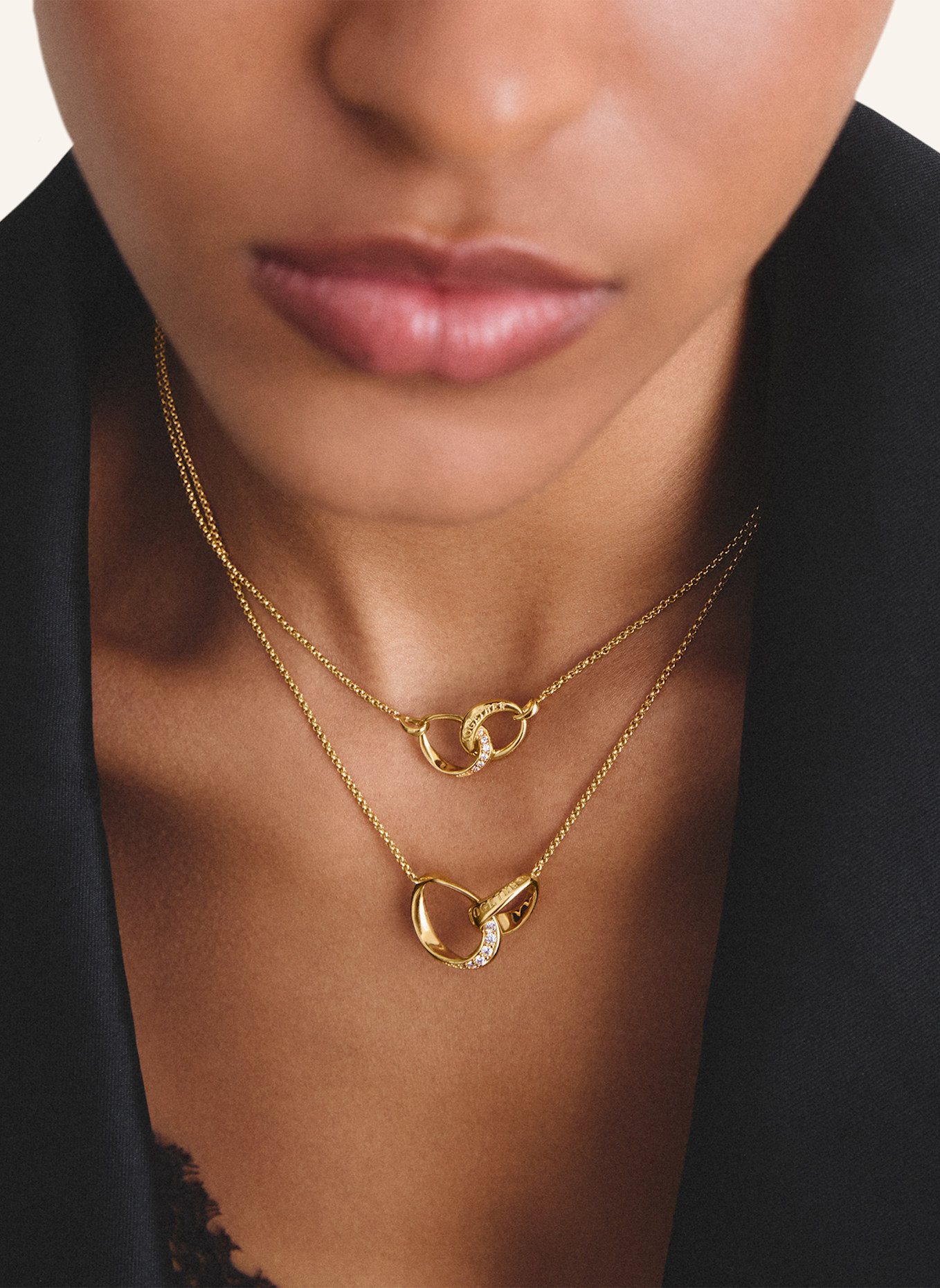 THOMAS SABO Kette: GOLD/ WEISS