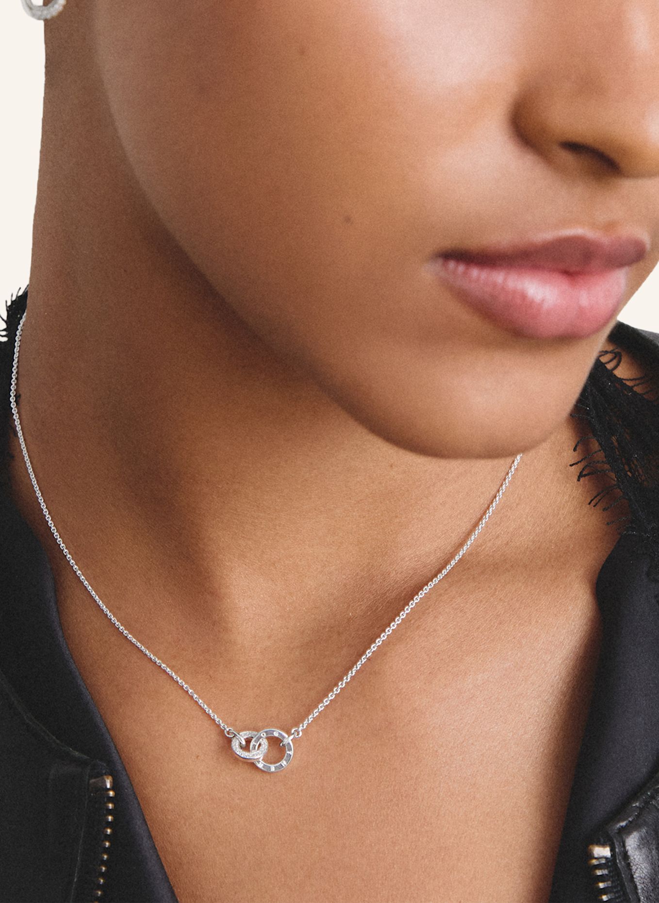 THOMAS SABO Kette: SILBER / WEISS