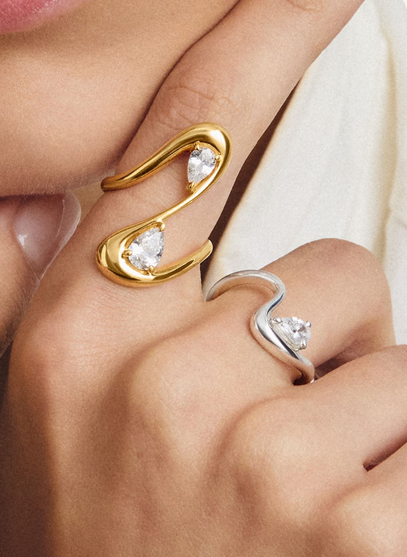 THOMAS SABO Ring: GOLD / WEISS