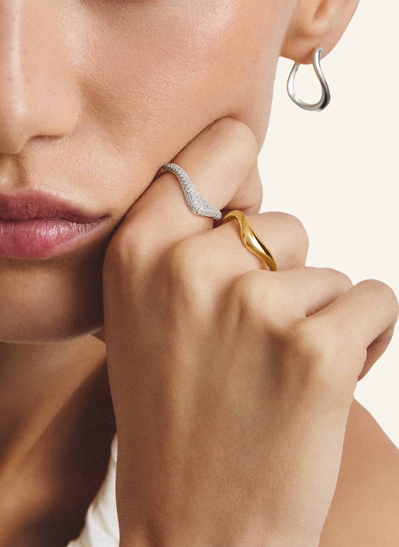 THOMAS SABO Ring: SILBER/ WEISS