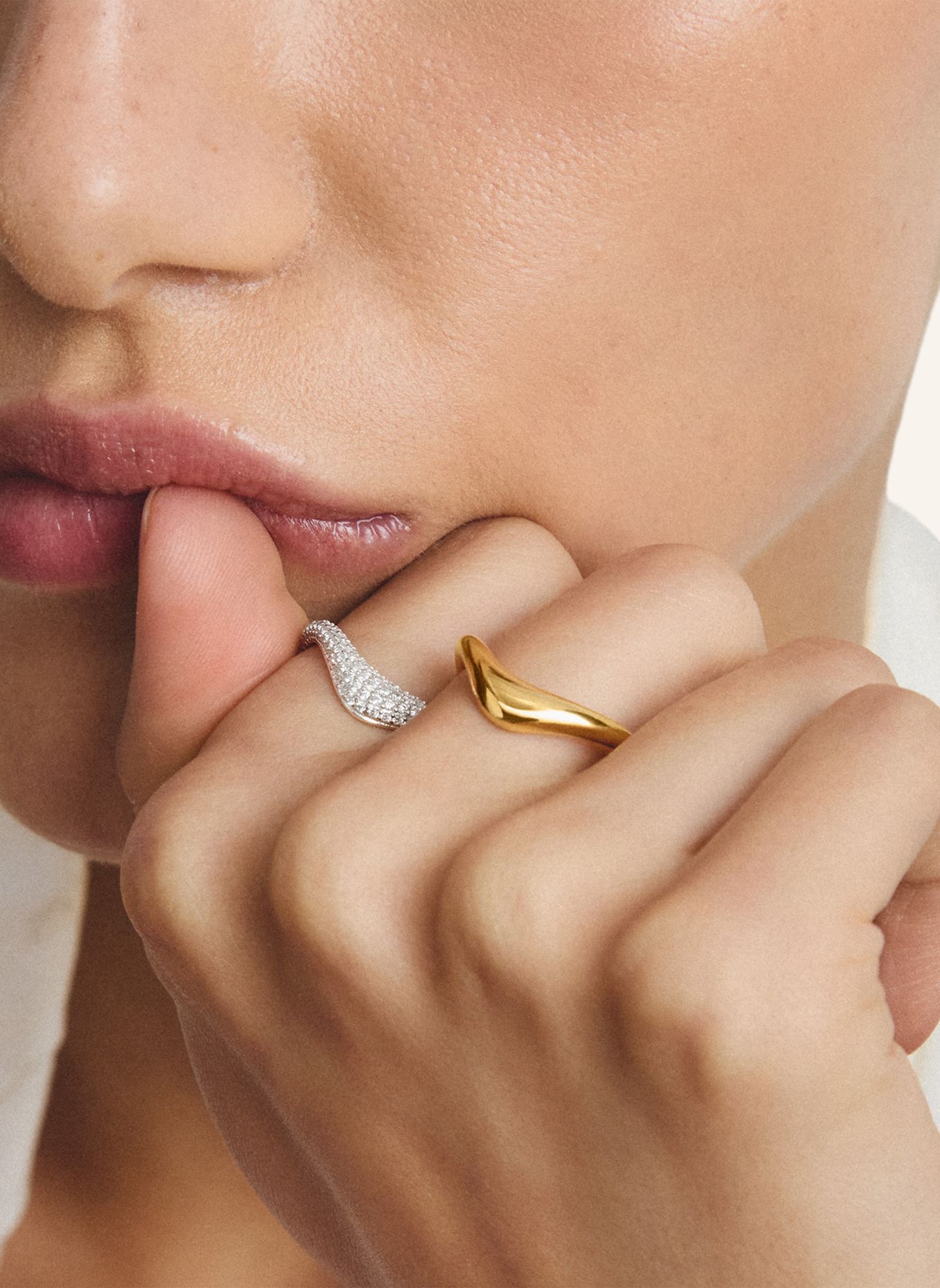 THOMAS SABO Ring: SILBER / WEISS
