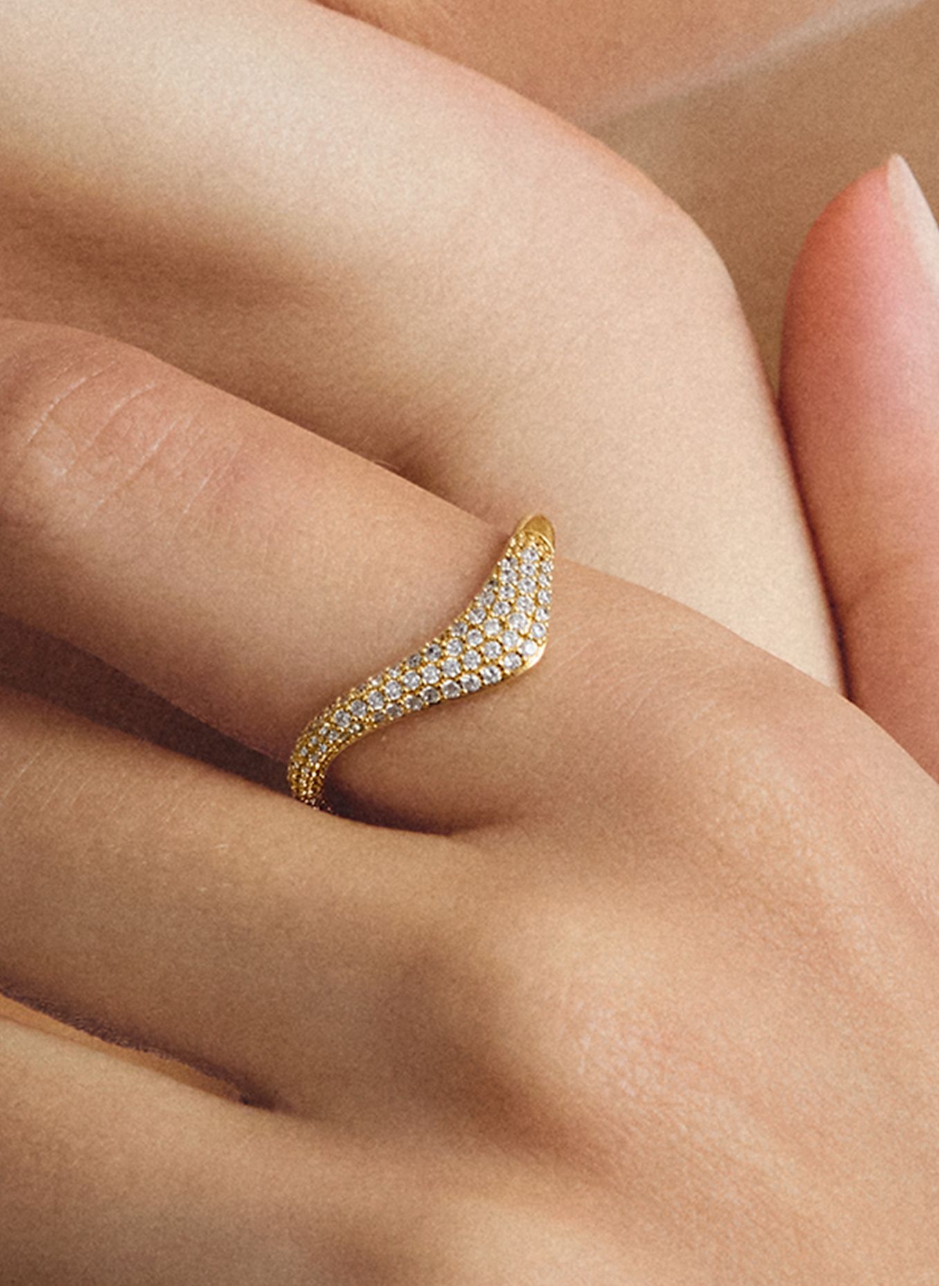 THOMAS SABO Ring: GOLD / WEISS
