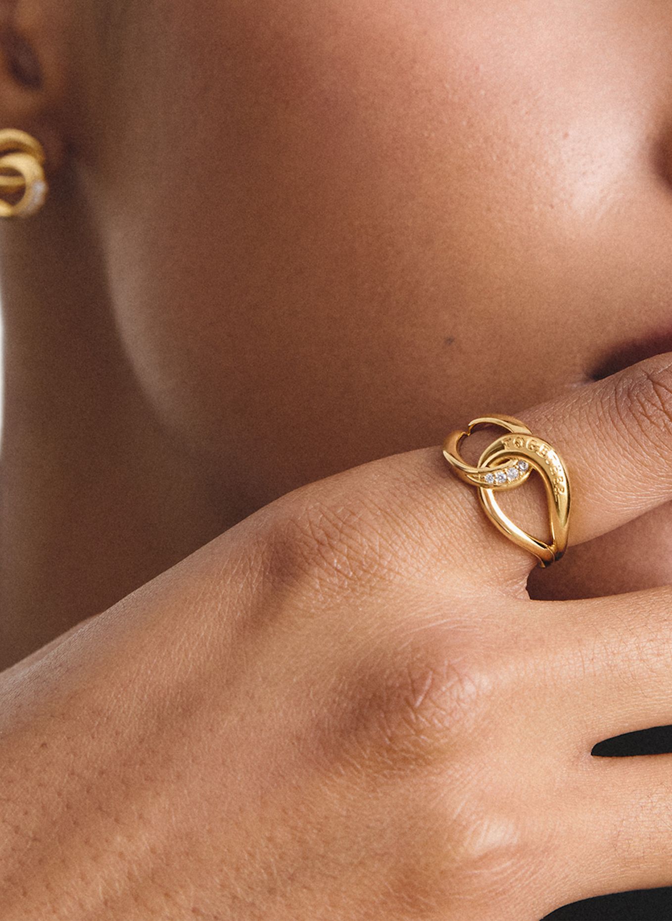 THOMAS SABO Ring: GOLD / WEISS