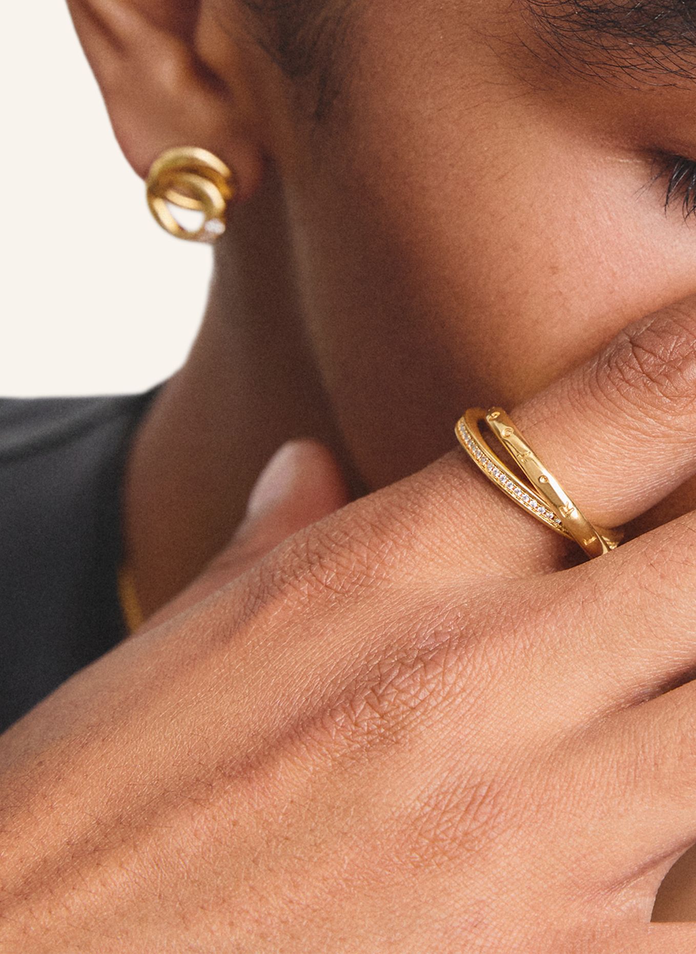 THOMAS SABO Ring: GOLD / WEISS