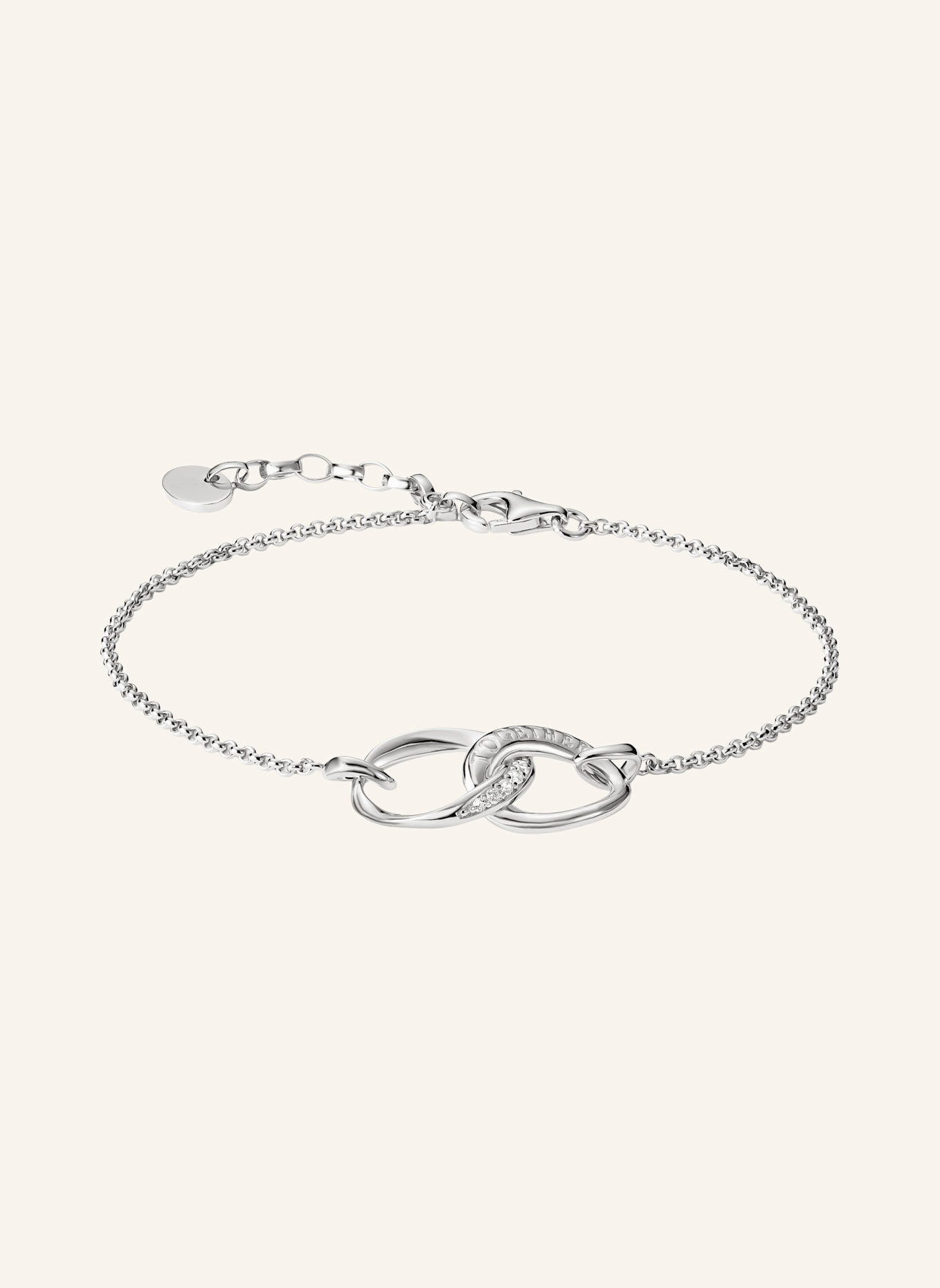 THOMAS SABO Armband: SILBER/ WEISS
