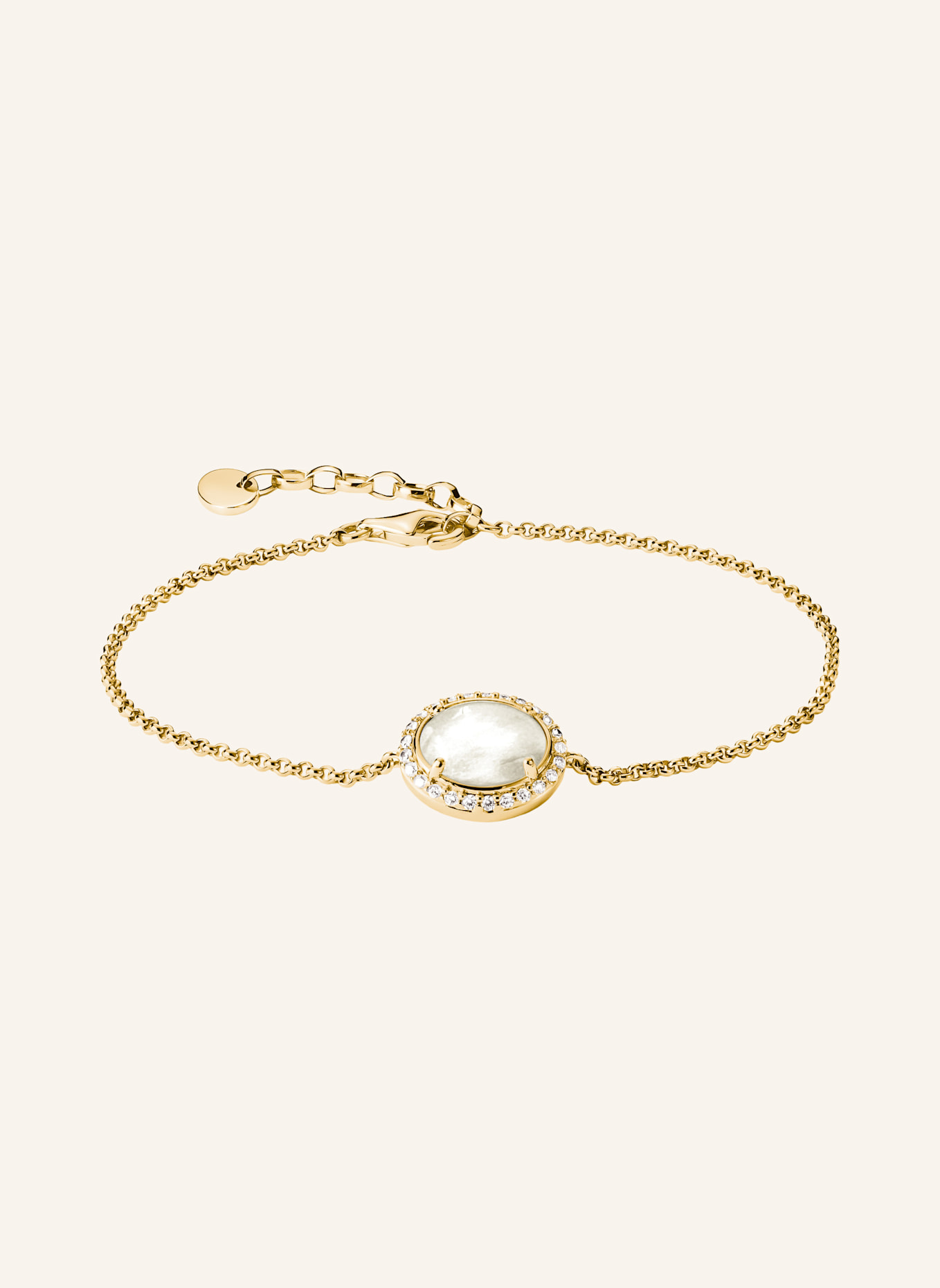 THOMAS SABO Armband: GOLD/ WEISS