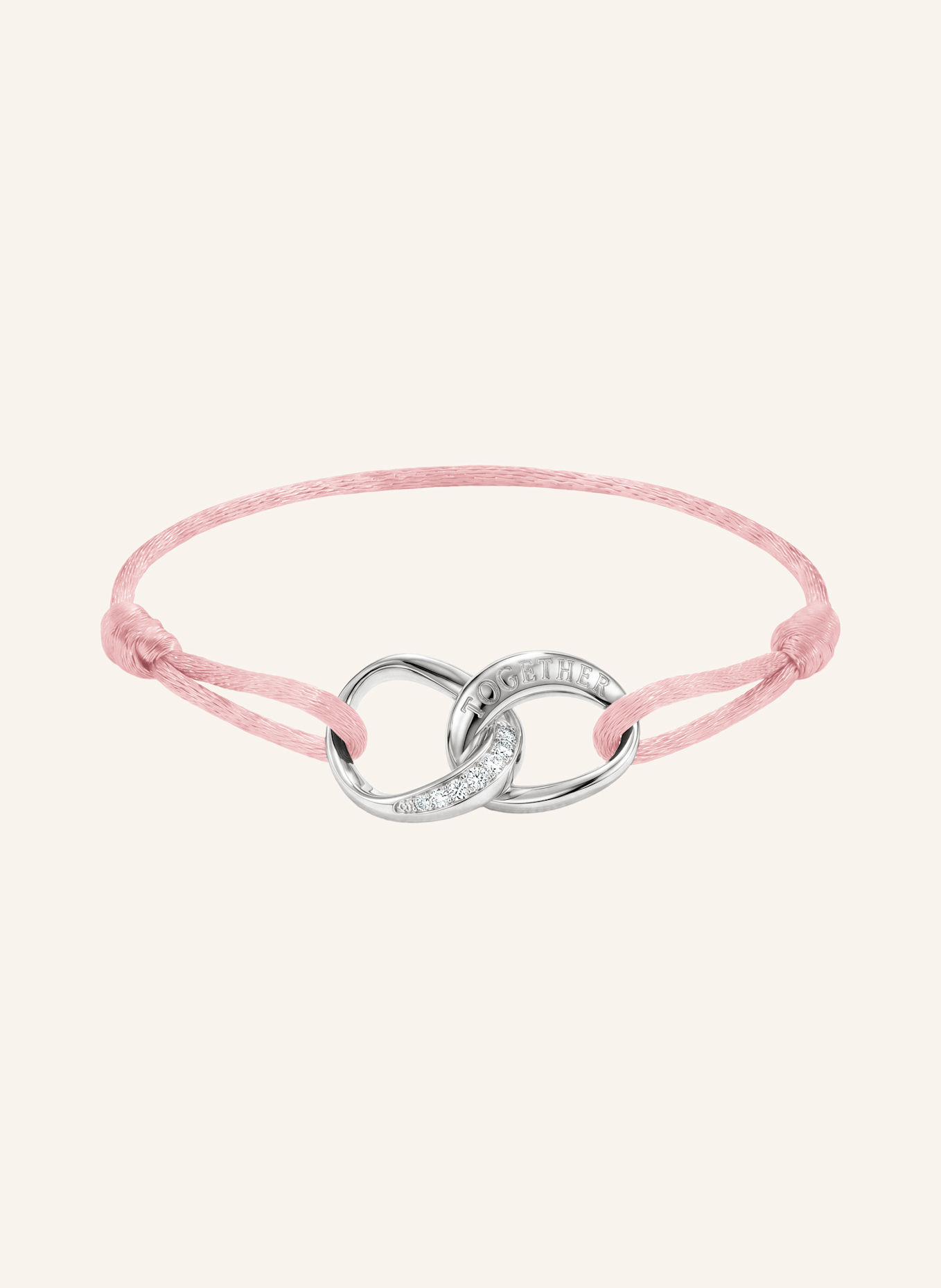THOMAS SABO Armband: SILBER/ WEISS/ PINK