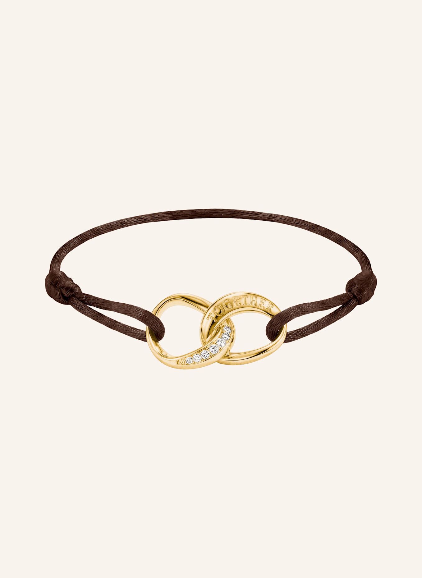 THOMAS SABO Armband: GOLD/ WEISS/ BRAUN