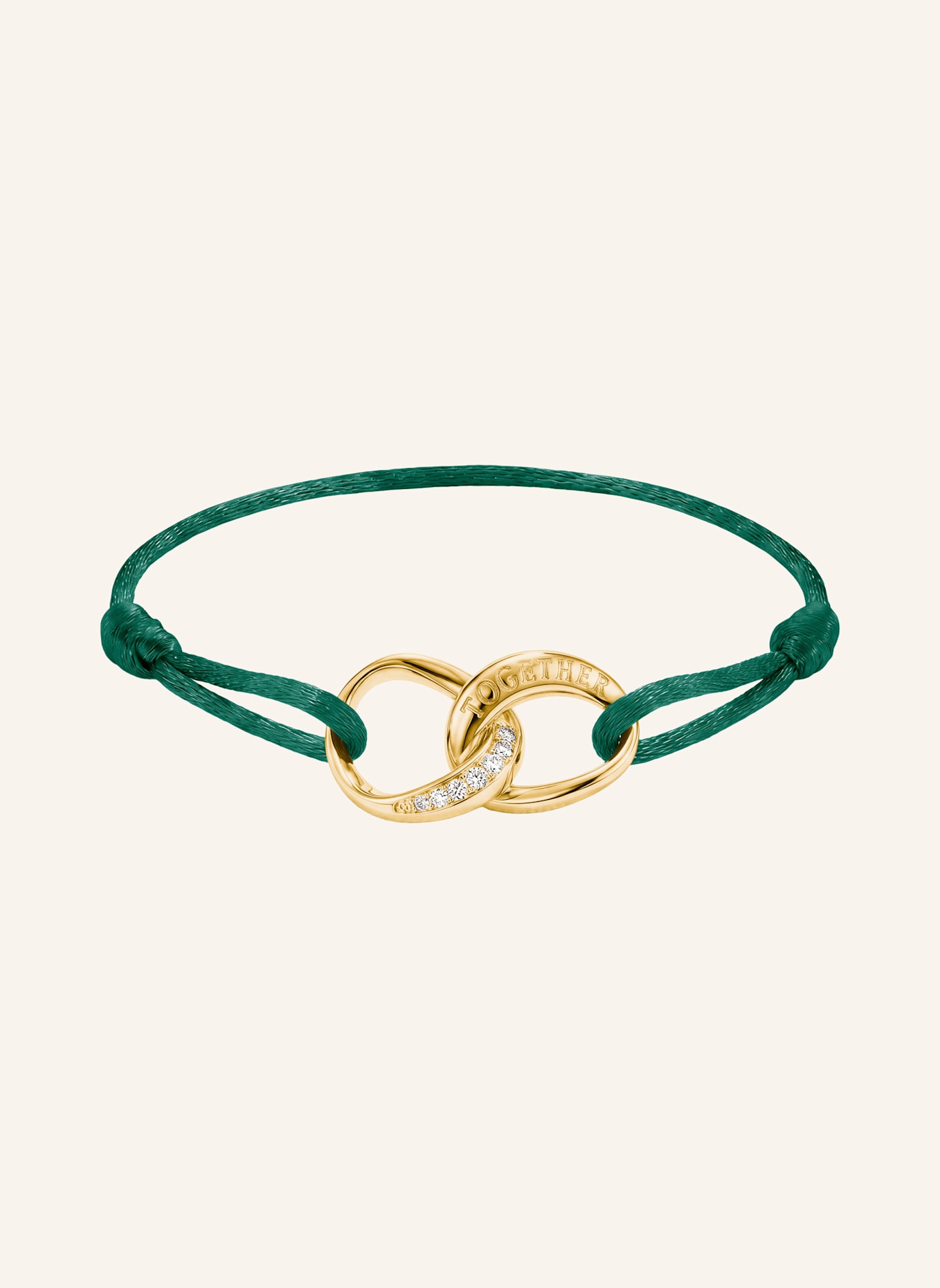 THOMAS SABO Armband: GOLD/ GRÜN