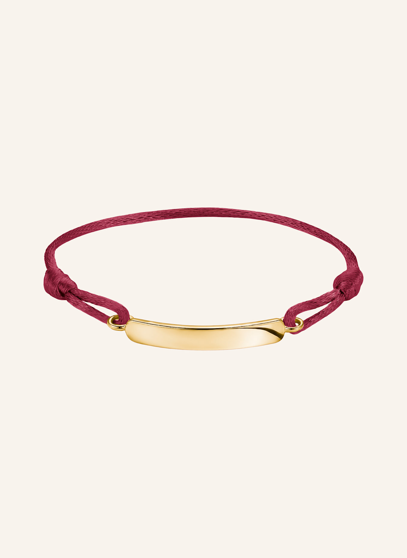 THOMAS SABO Armband: GOLD/ DUNKELROT