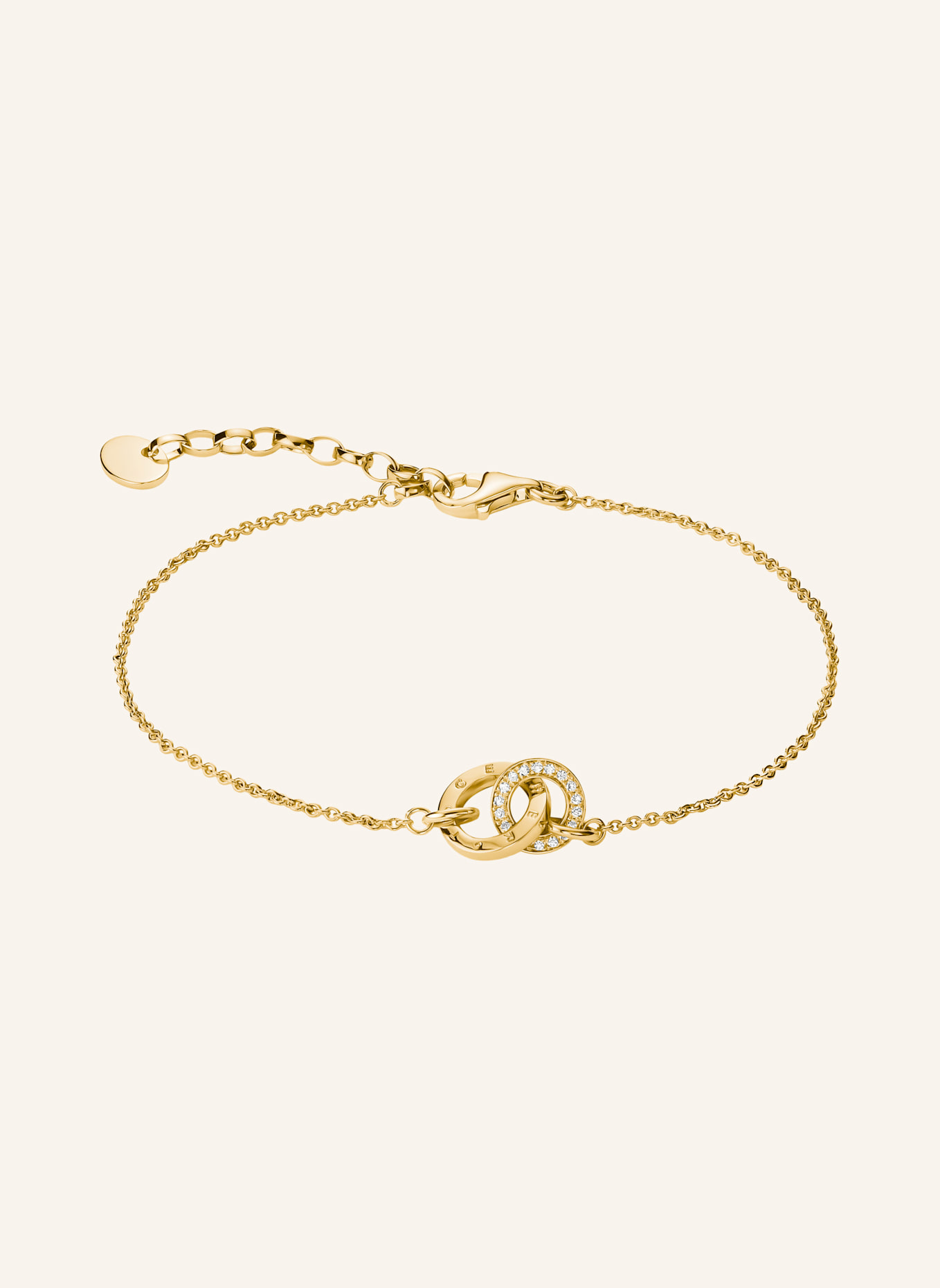 THOMAS SABO Armband: GOLD/ WEISS