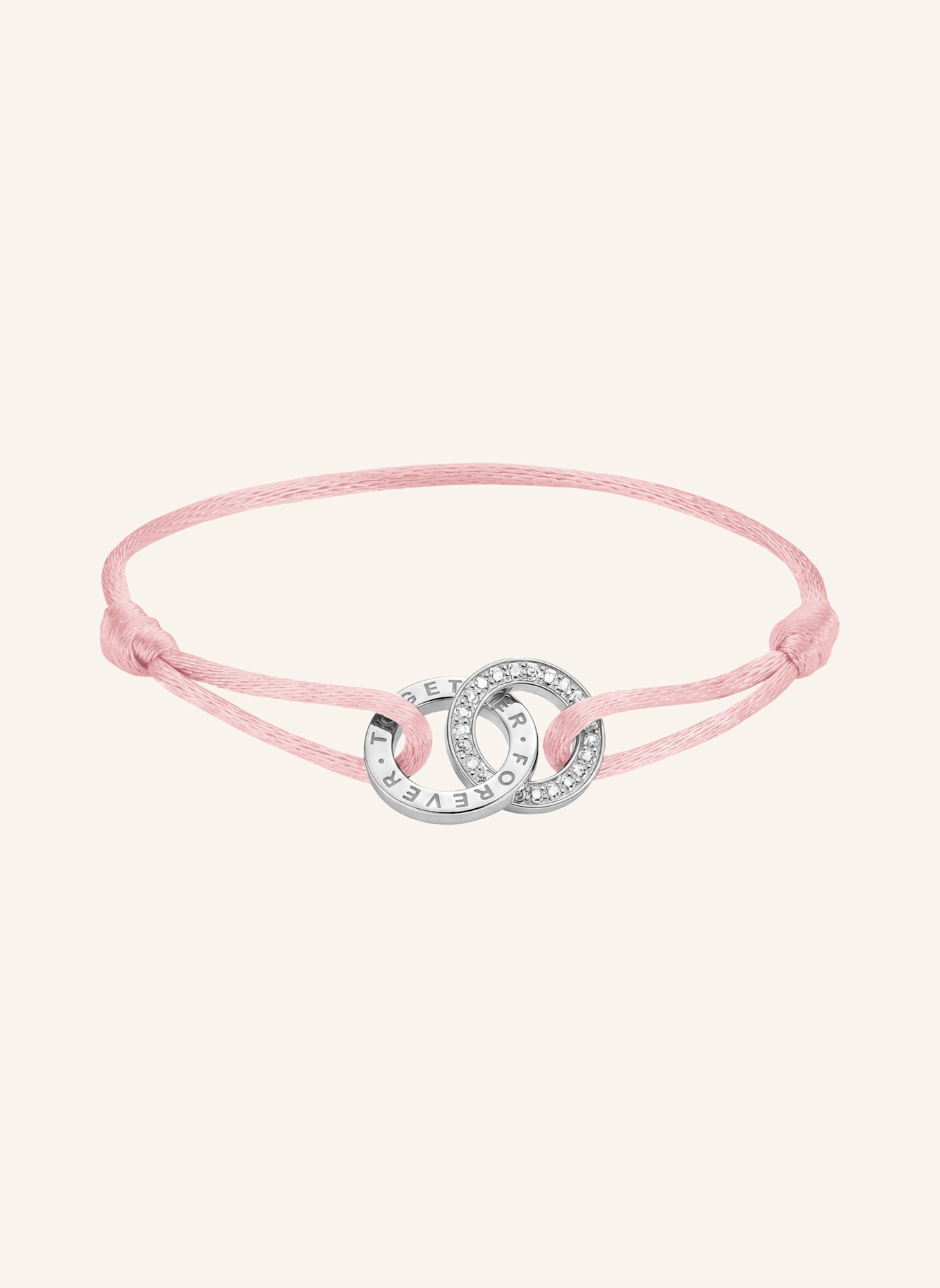 THOMAS SABO Armband: SILBER/ WEISS/ PINK