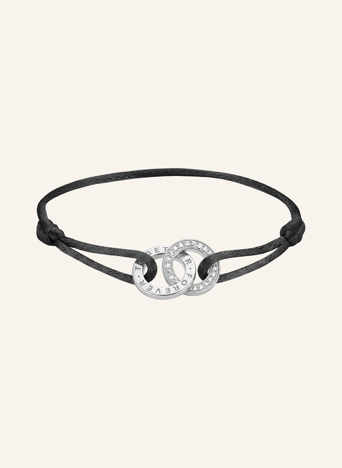 THOMAS SABO Armband: SILBER/ SCHWARZ