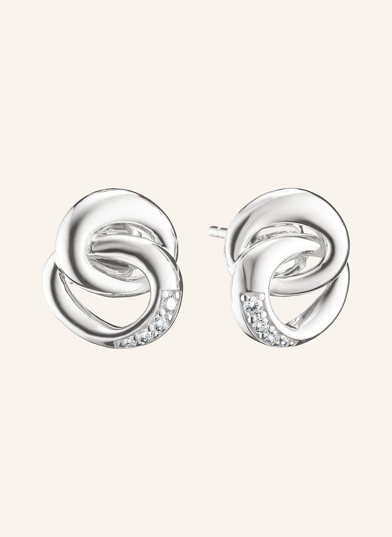 THOMAS SABO Ohrstecker: SILBER/ WEISS