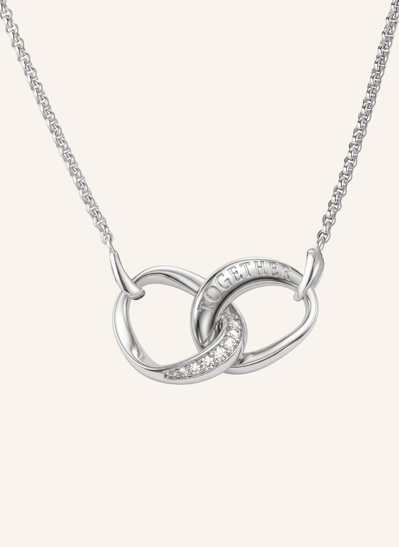 THOMAS SABO Kette: SILBER/ WEISS