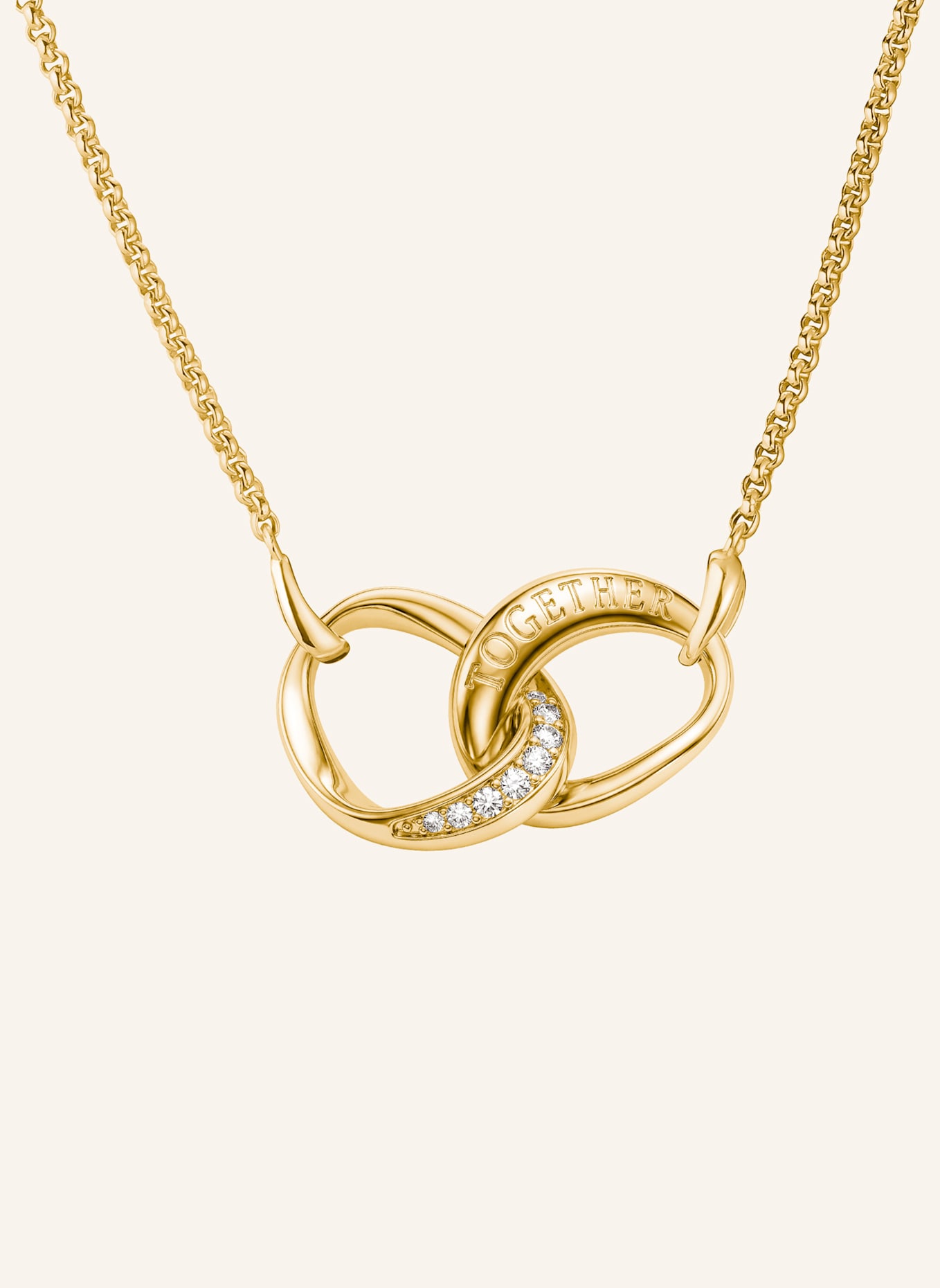 THOMAS SABO Kette: GOLD/ WEISS