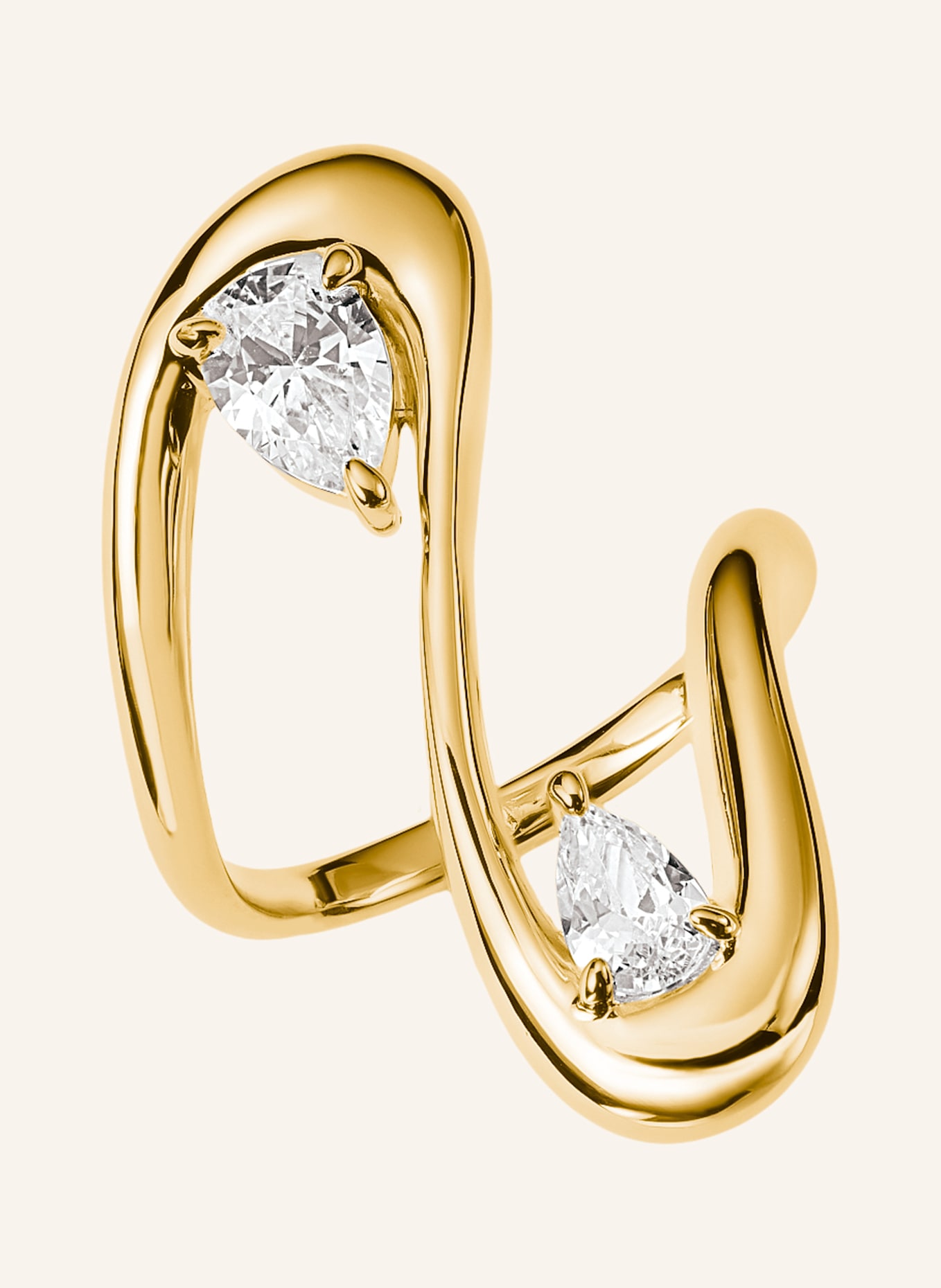 THOMAS SABO Ring: GOLD/ WEISS