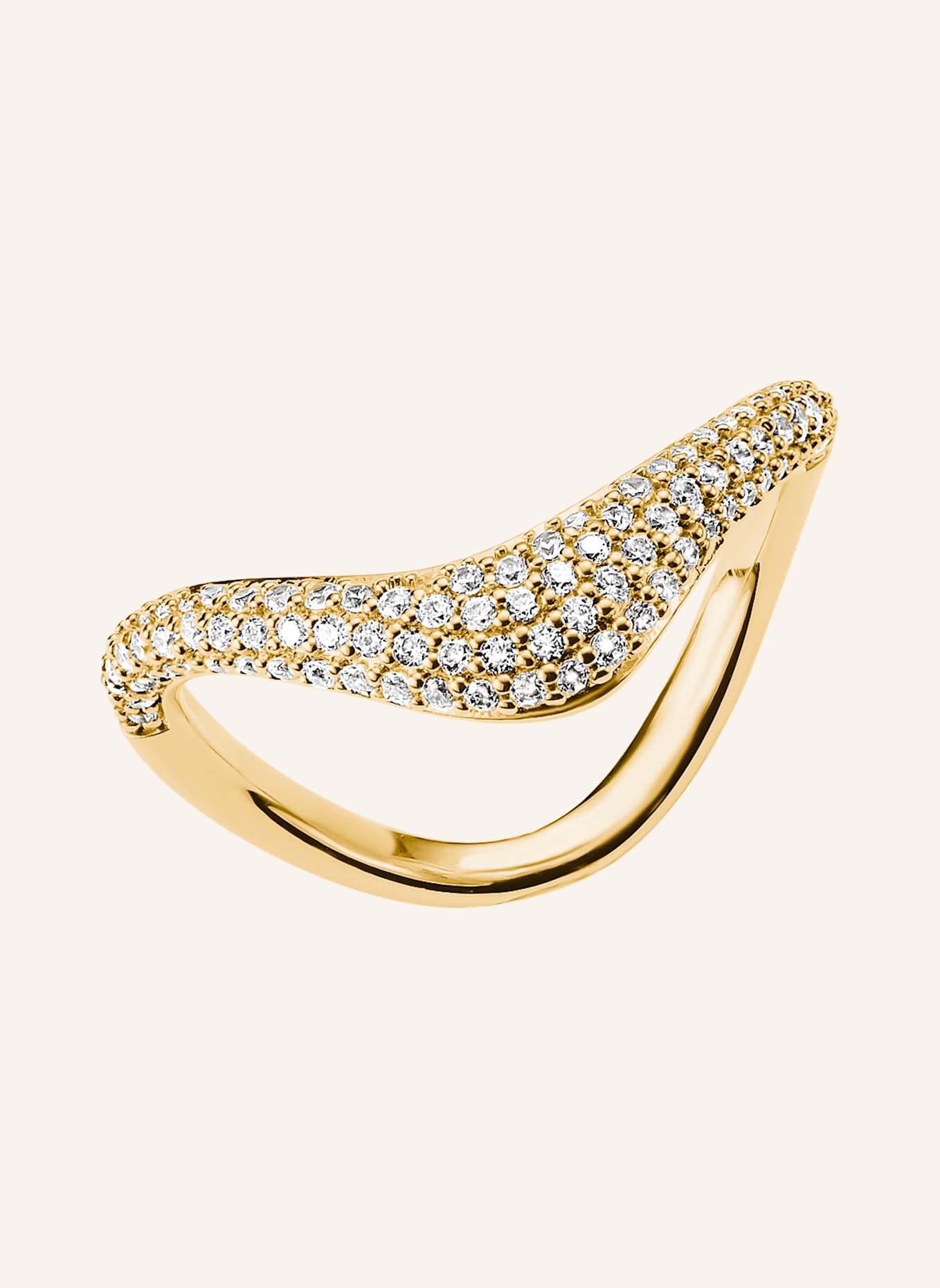 THOMAS SABO Ring: GOLD/ WEISS