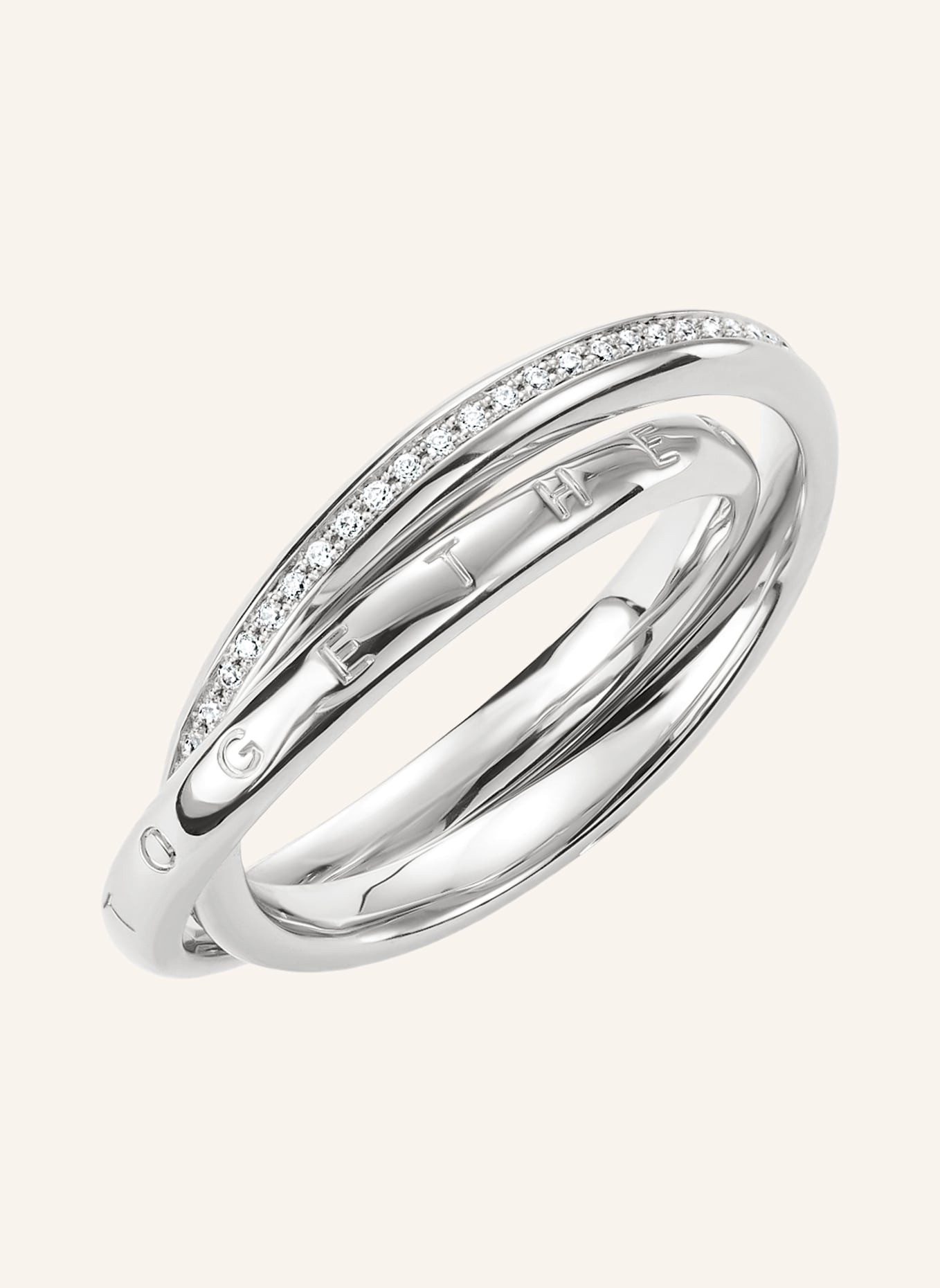 THOMAS SABO Ring: SILBER/ WEISS
