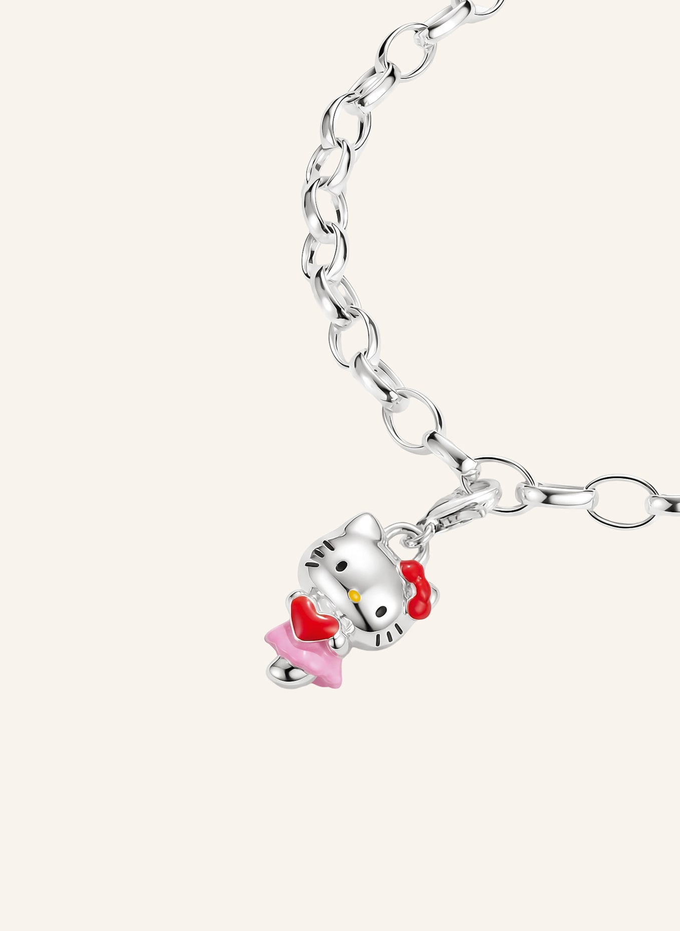 THOMAS SABO Charm-Anhänger: SILBER/ SCHWARZ/ ROT/ GELB/ PINK