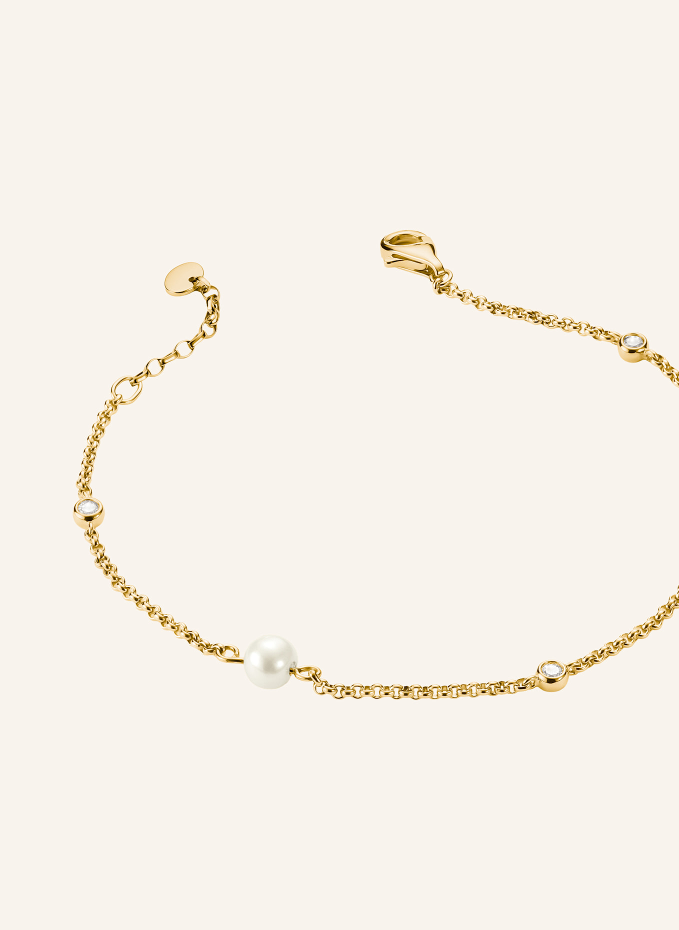 THOMAS SABO Armband: GOLD/ WEISS